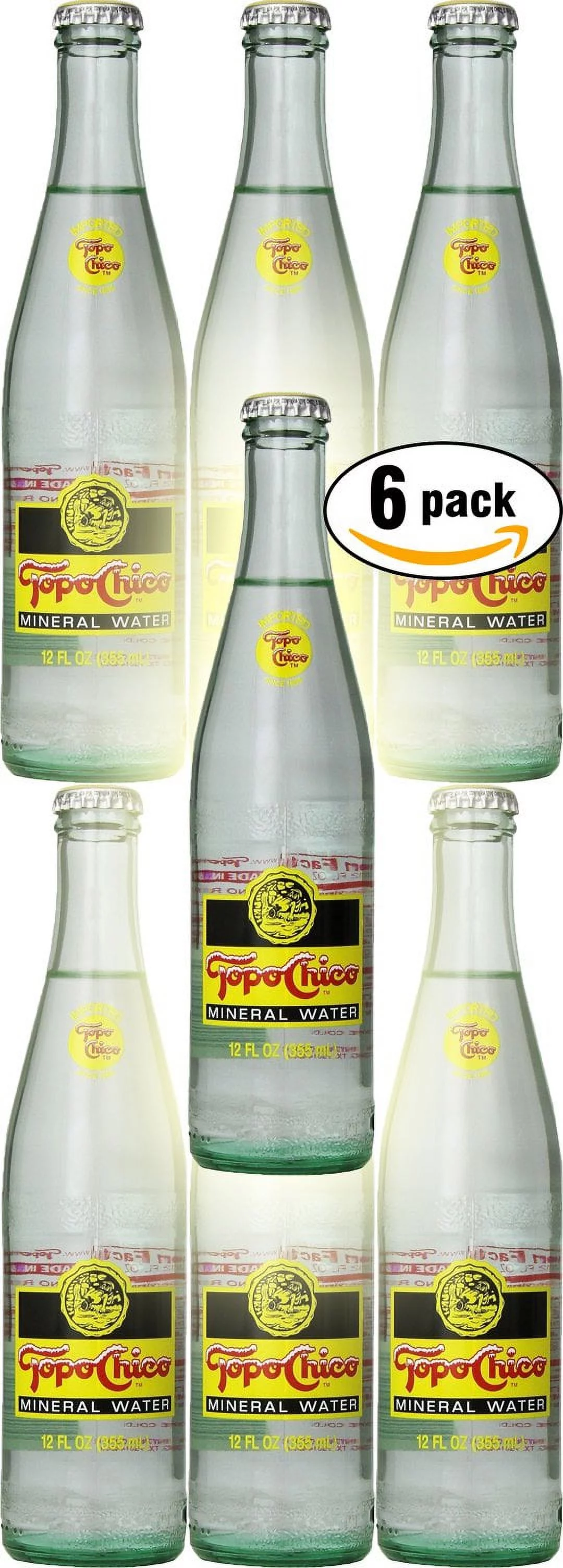Topo Chico Mineral Water, 12Oz Glass Bottle (Pack Of 6, Total Of 72 Fl Oz)