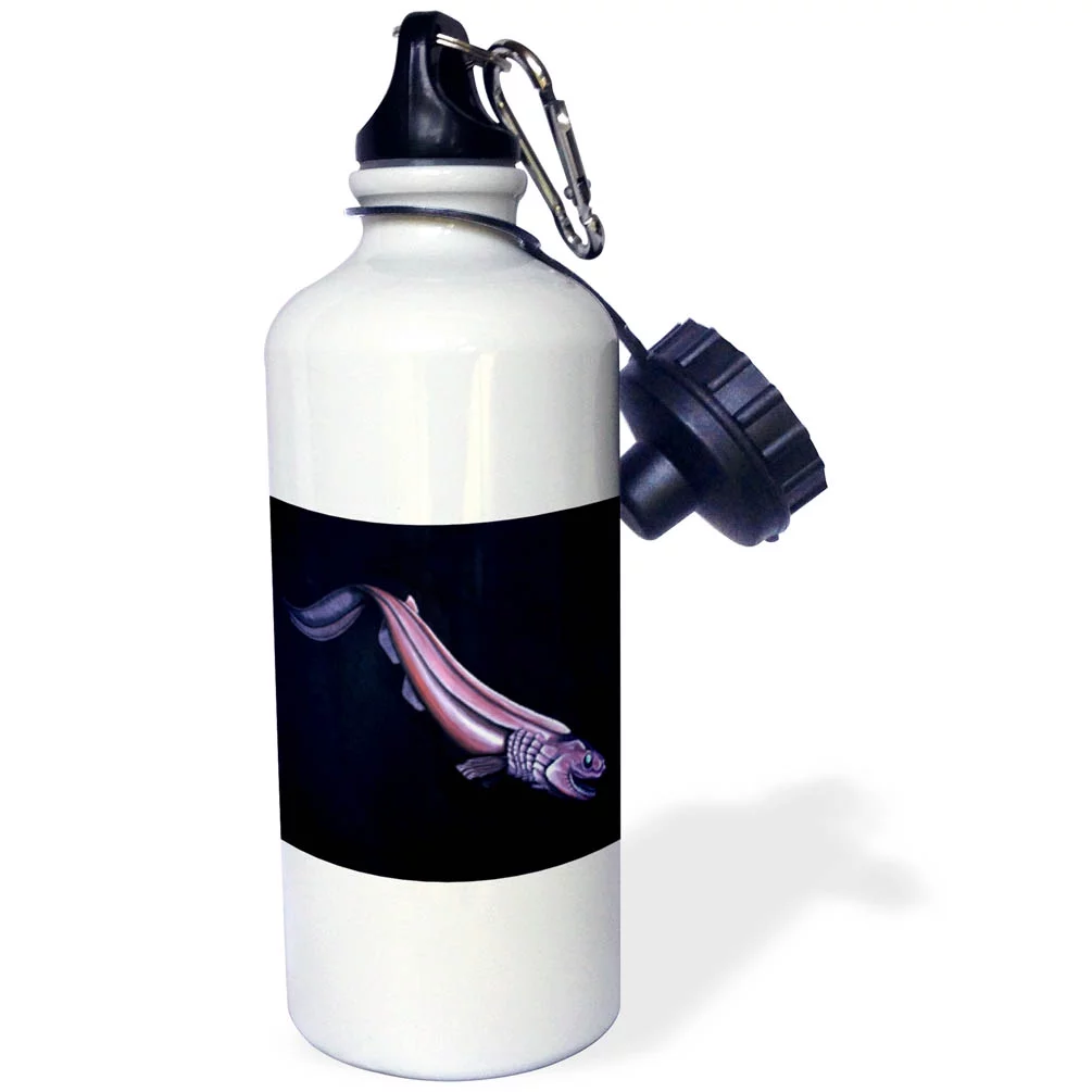 3dRose FRILLED SHARK, Sports Water Bottle, 21oz
