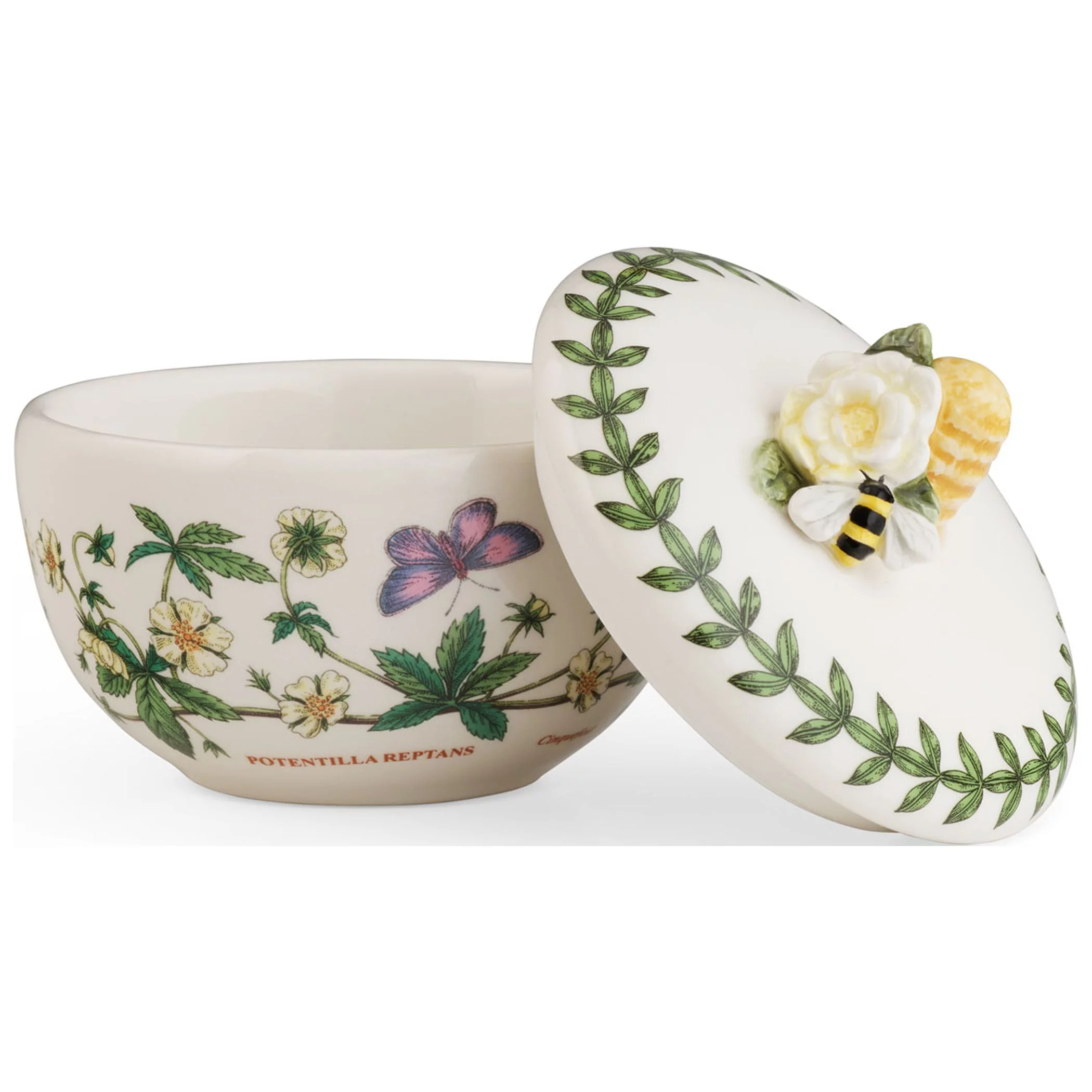 Portmeirion Botanic Garden Bouquet Bumble Bee Trinket Box