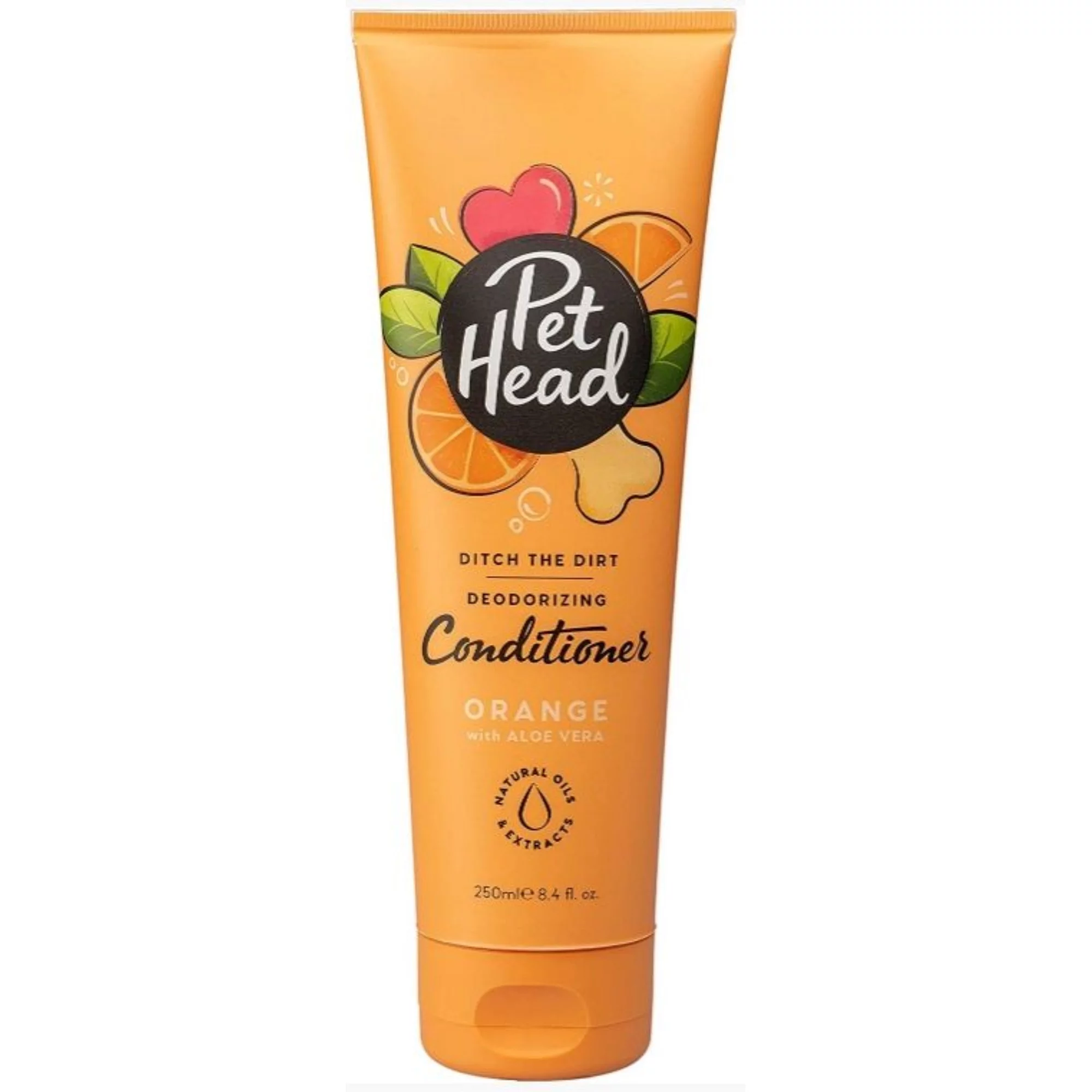 Pet Head Ditch the Dirt Deodorizing Conditioner for Dogs Orange with Aloe Vera, 8.4 oz