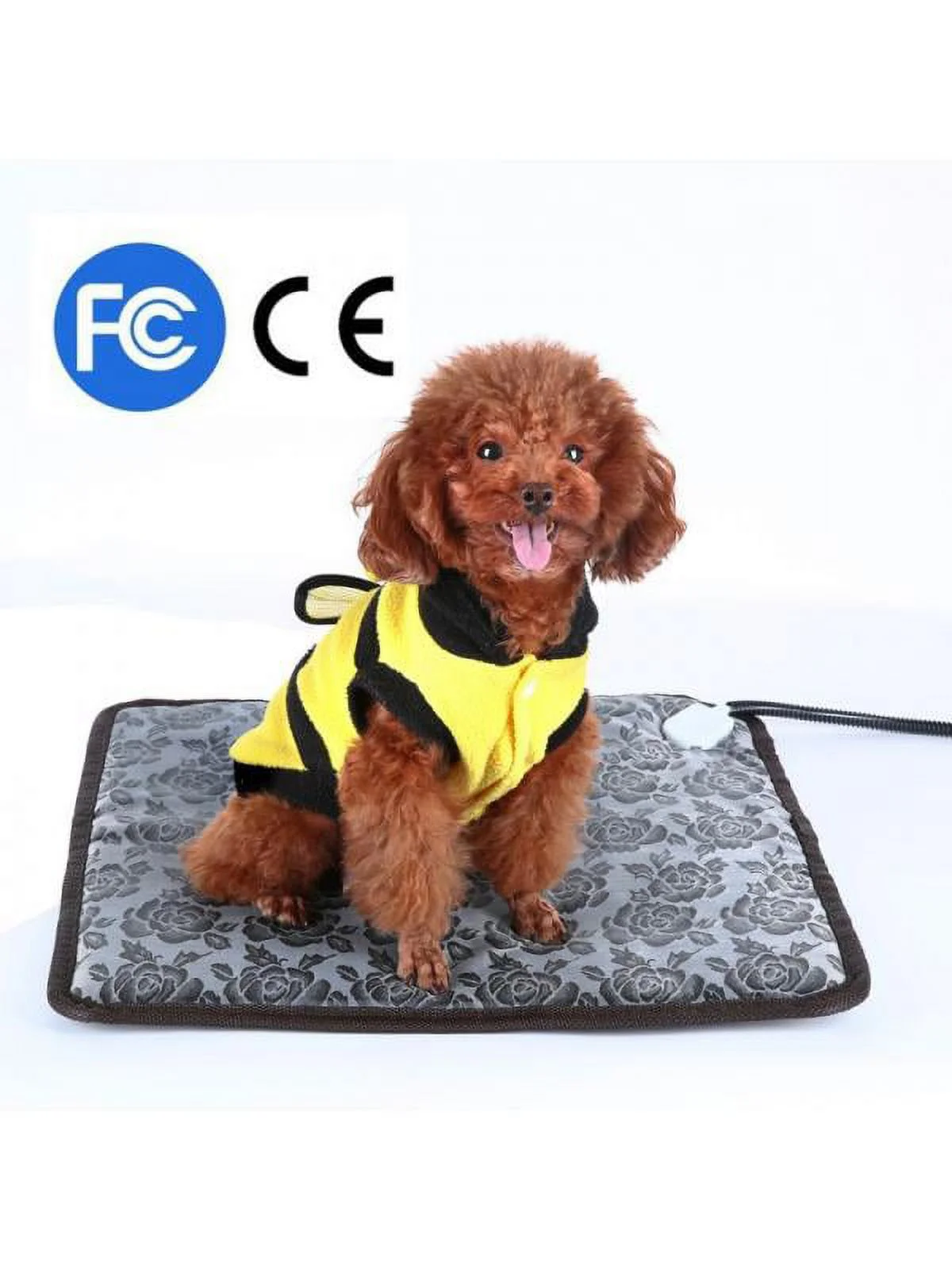 MarinaVida Pet Warm Heated Pad Puppy Dog Cats Large Electric Waterproof Bed Mat Heater Mats