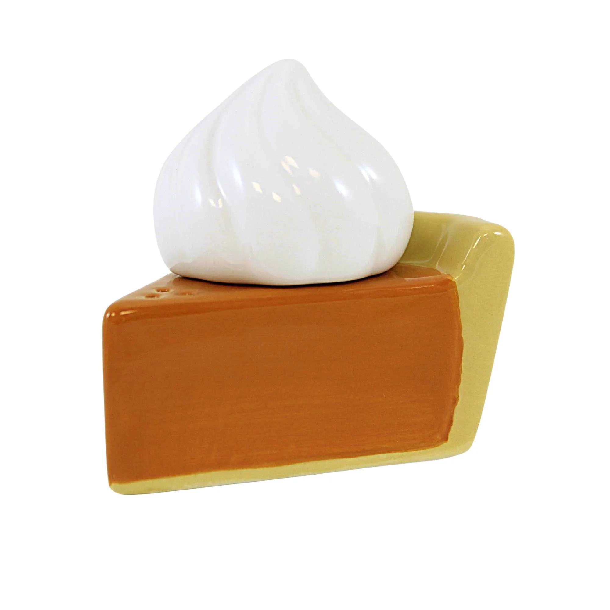 Tag Pumpkin Pie & Whipped Cream Salt & Pepper Set - One Salt Shaker & One Pepper Shaker 2.0 Inch, Ceramic - Thanksgiving Table G17160