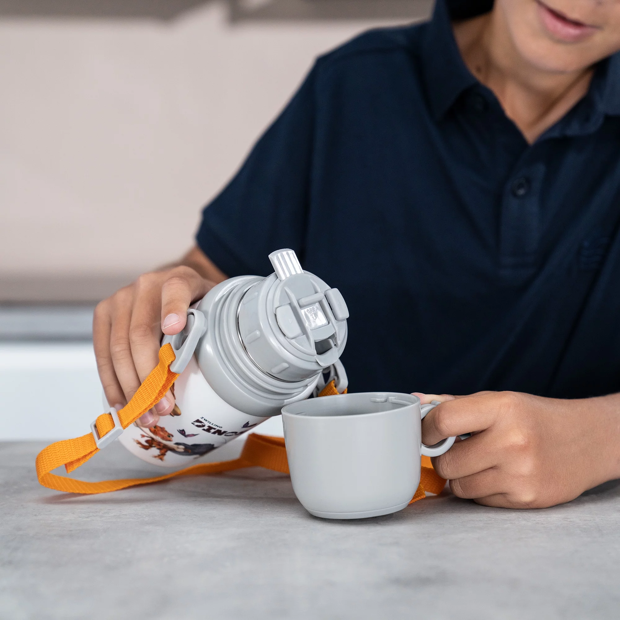 ZWILLING DINOS 12.8-ounce Thermo Bottle with Cup