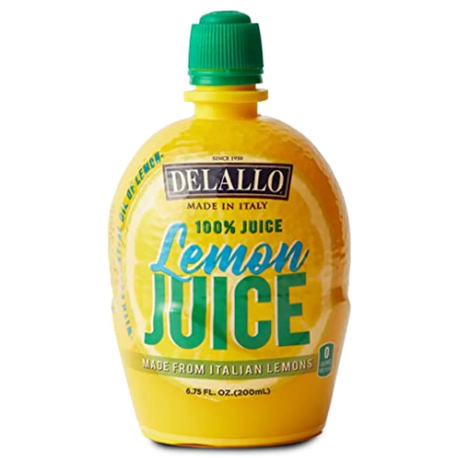 Delallo Lemon Juice, Made From Italian Lemons, 100% Juice, 6.75 Fl Oz Container, 12-Pack