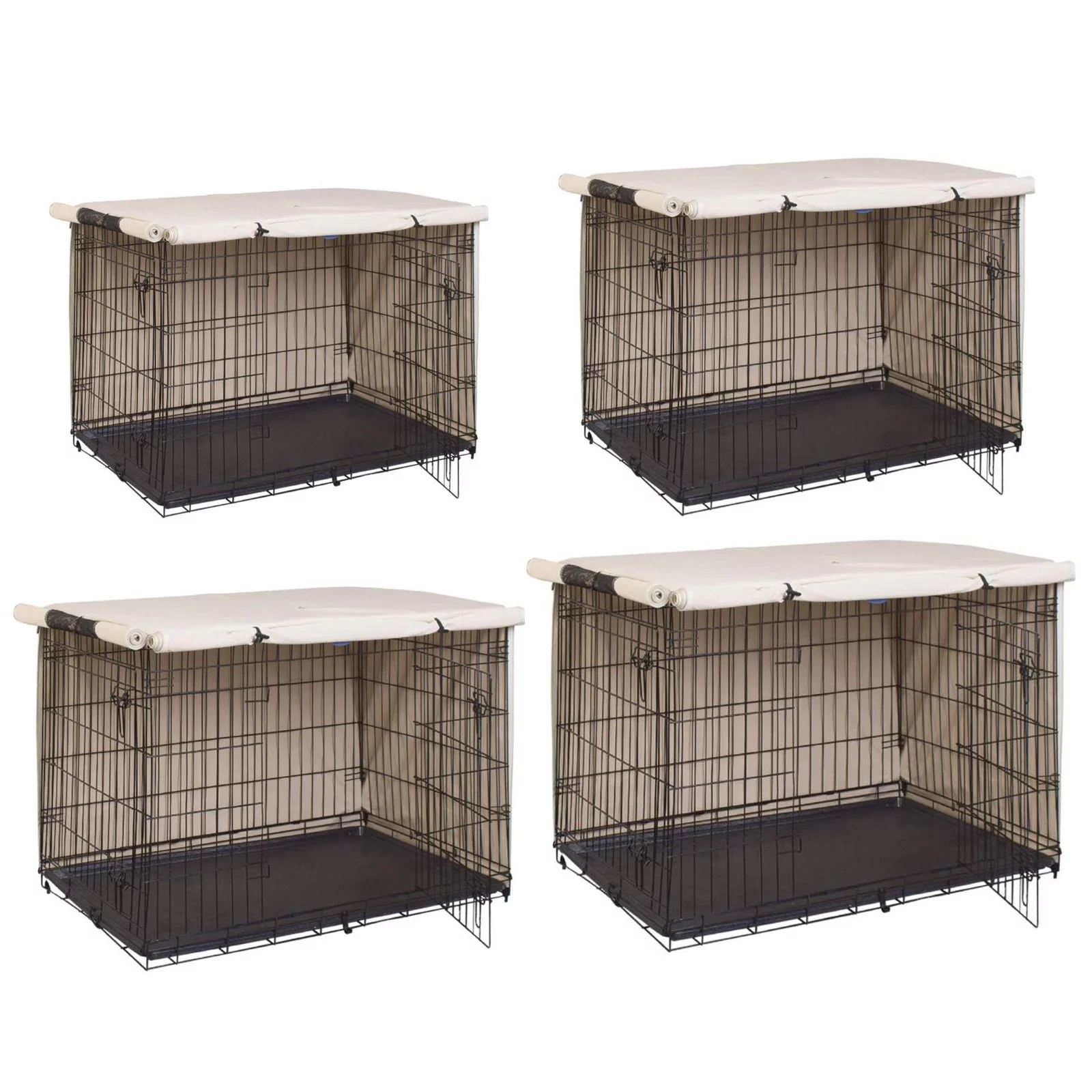 Hapeisy Crate Cage Cover Pet Kennel Waterproof Multifunction Rainproof Protective Dust-Proof Dustproof Outside Dog