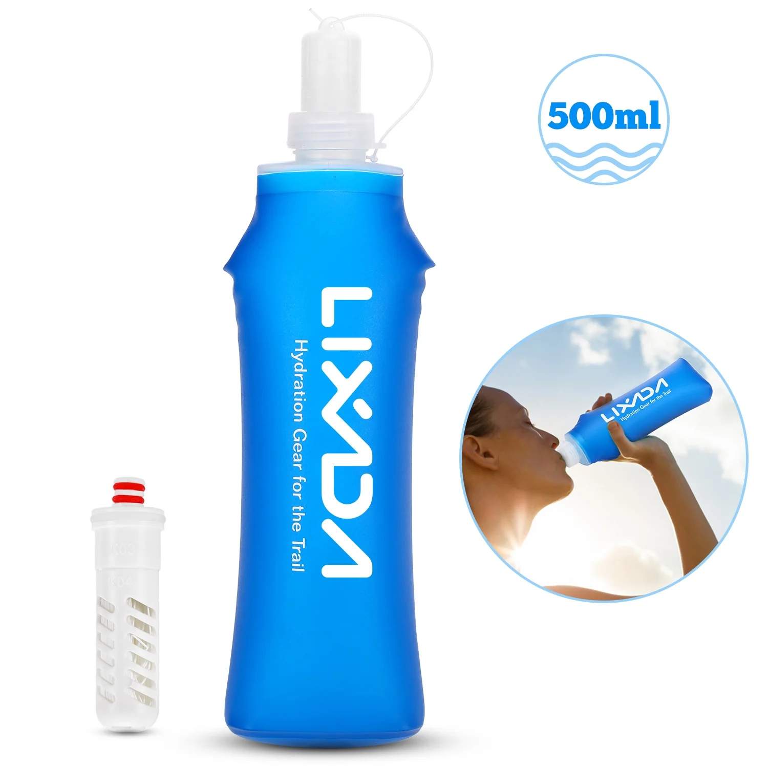 GoolRC Drinking Bottle,With Filter And Filter And Other Bottle Portable Other500 Portable Kettle With500 Ml Soft Soft Water Portable Boe Soft Water Boe Portable Jinmie Zdhf