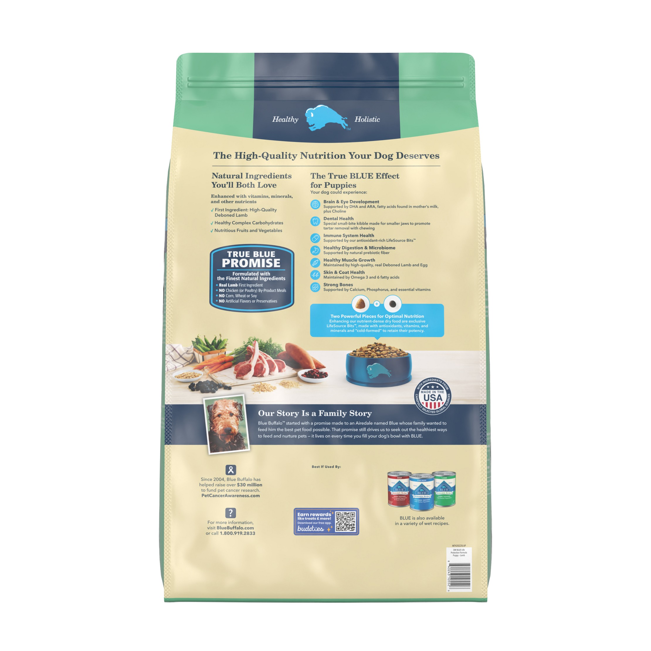 Life Protection Lamb & Oatmeal Recipe Puppy Dry Dog Food - 30lbs