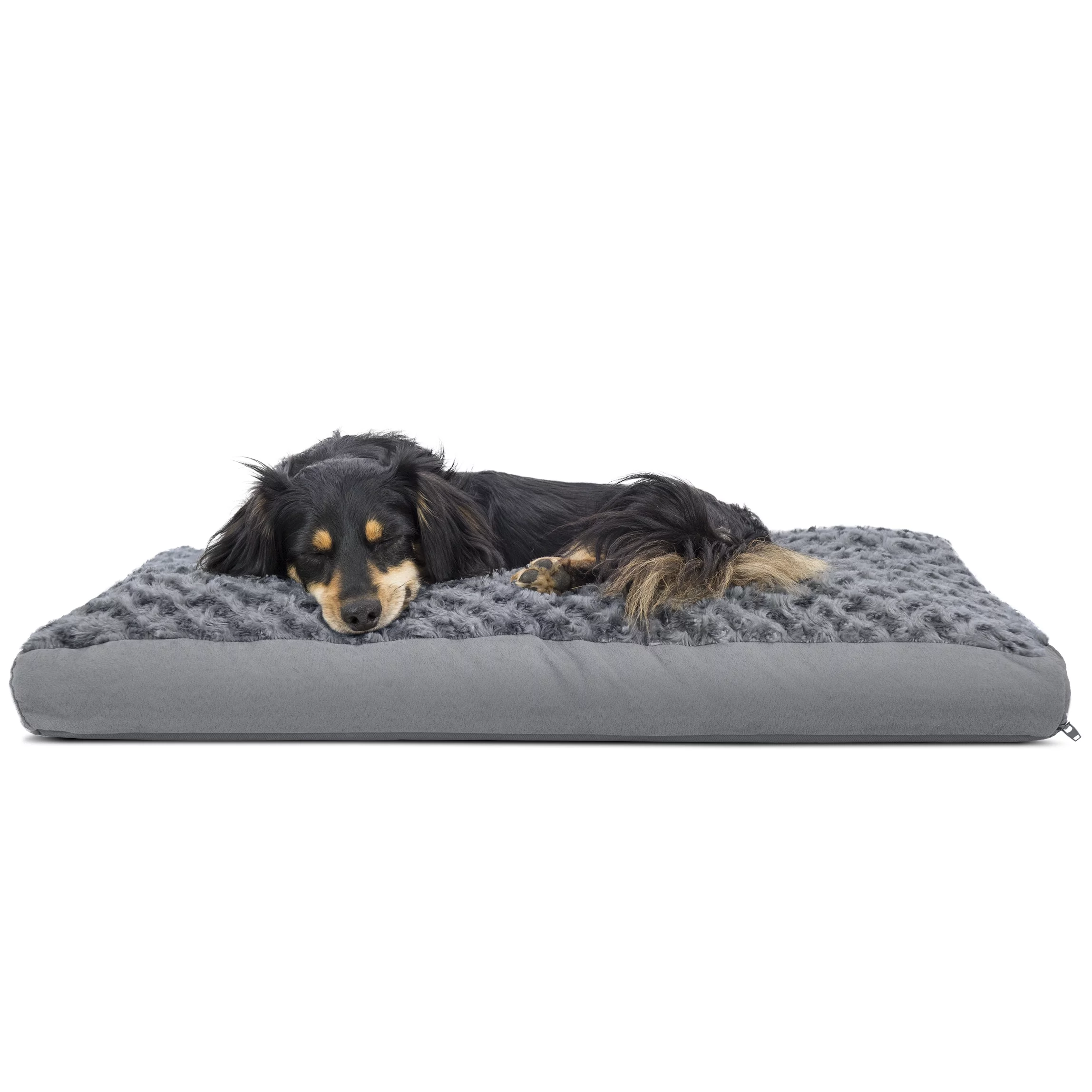FurHaven Pet Products Ultra Plush Pillow Deluxe Mattress Pet Bed for Dogs & Cats - Gray, Medium