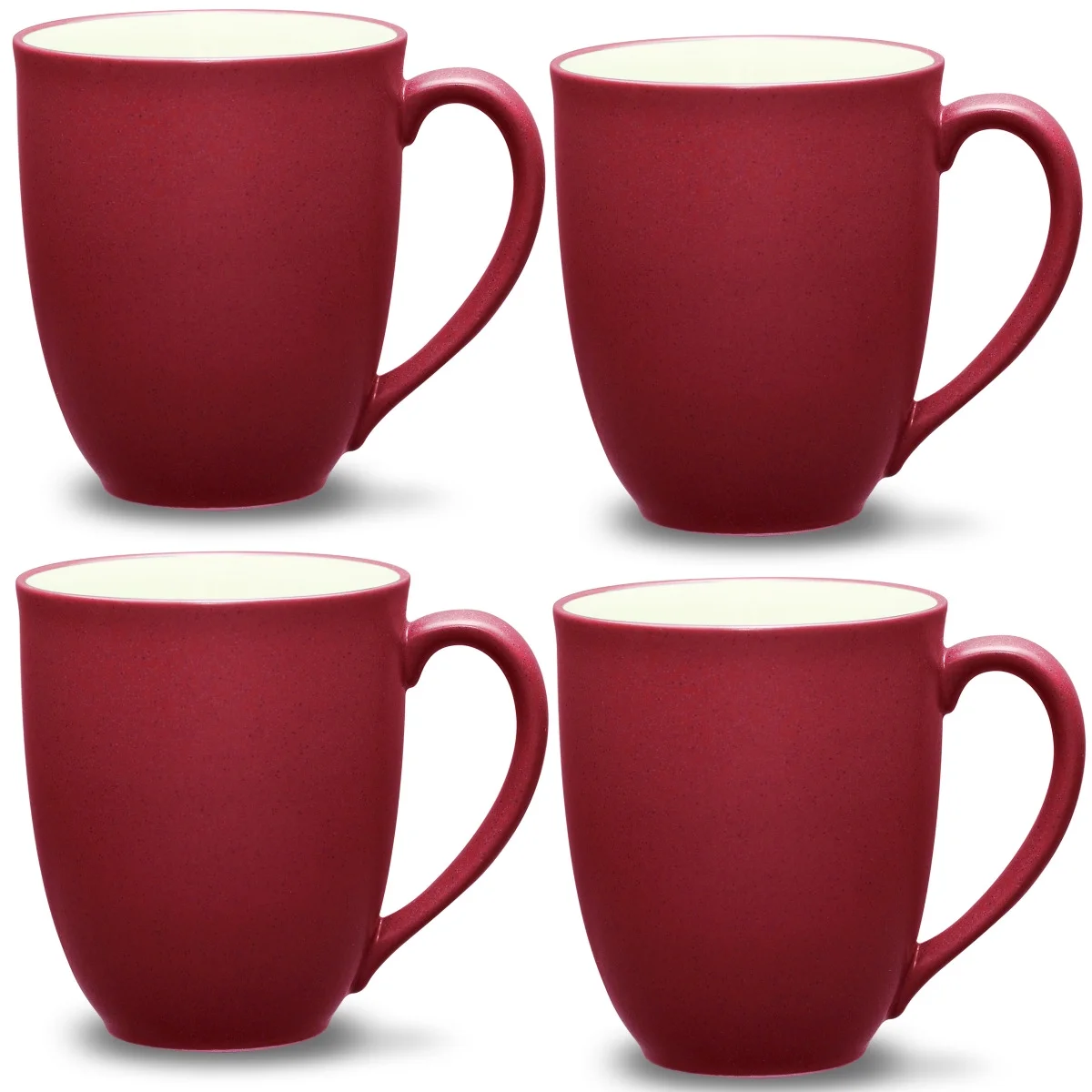 Noritake Colorwave Raspberry Set of 4 Extra-Large Mugs