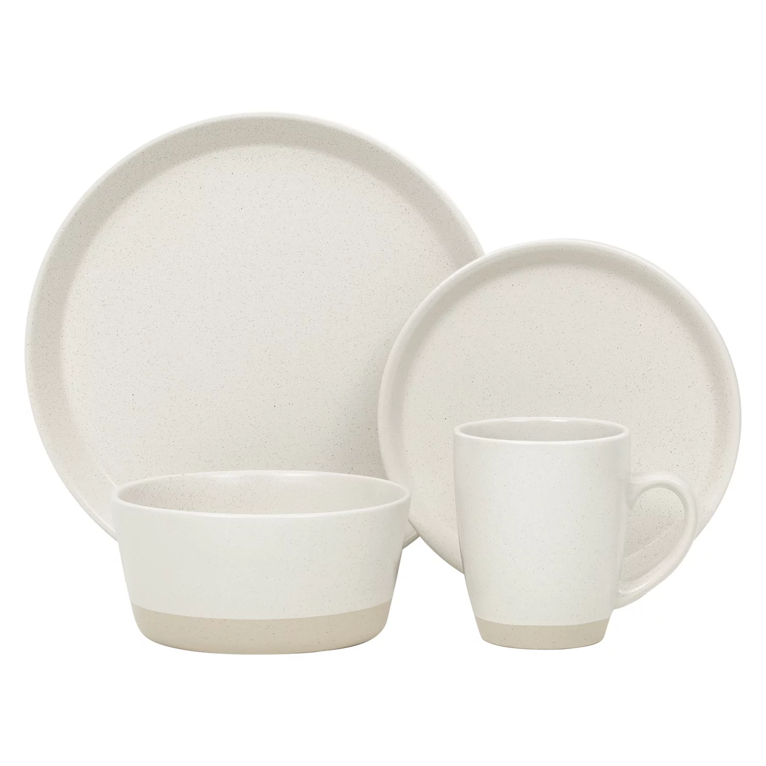 S & Co. Dinnerset 16PC 2 Tone Cream