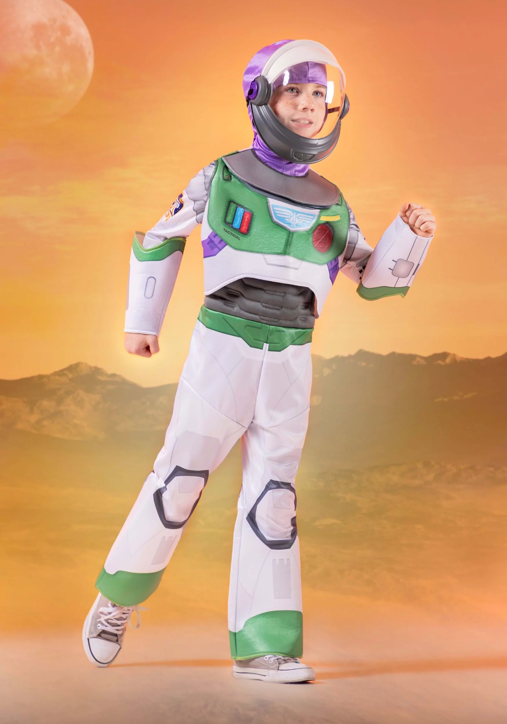 Disney Pixar Lightyear Buzz Space Ranger Costume for Kids, Deluxe Official Disney Lightyear Costume Outfit, Child Size Medium (7-8)