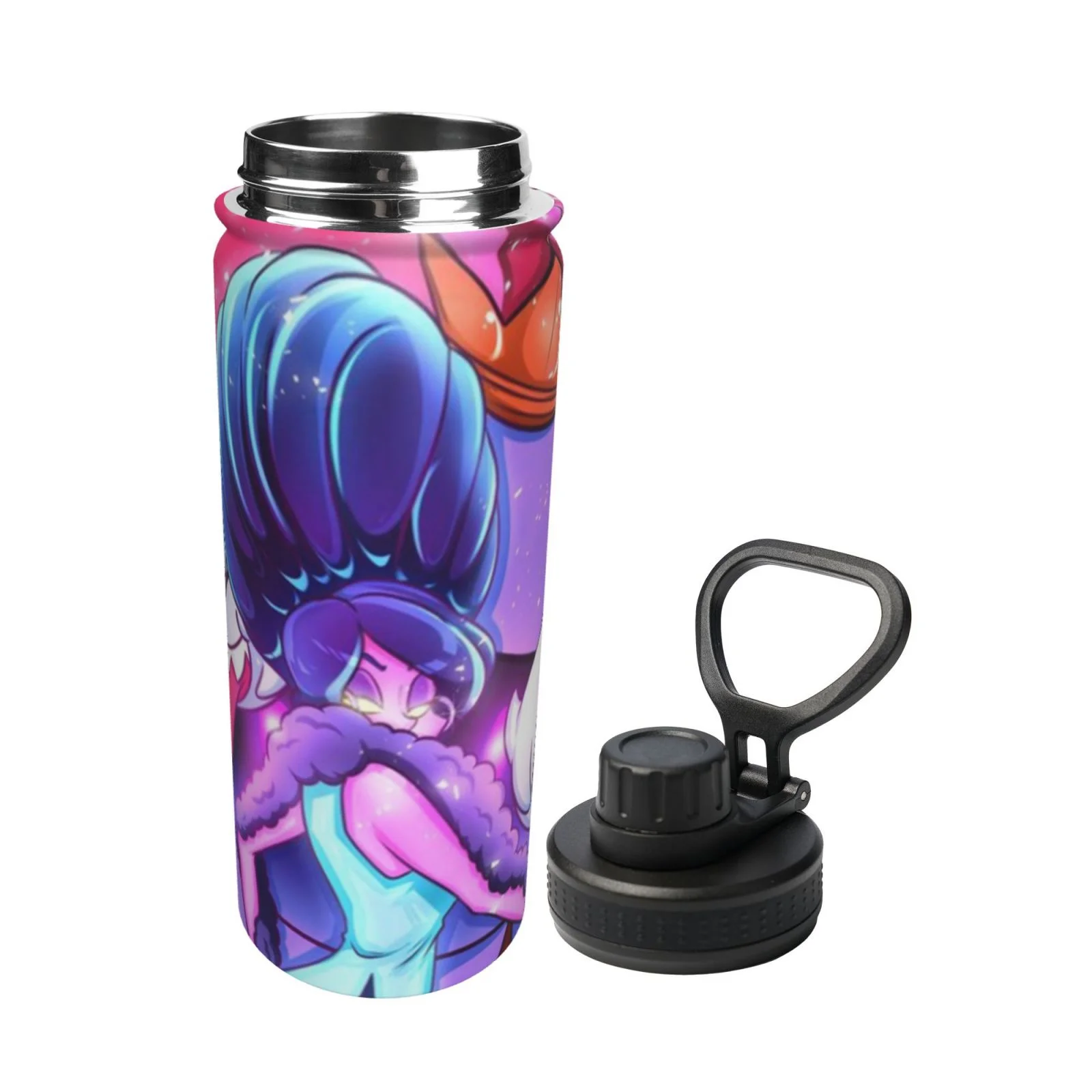 Luigi's Mansion Player Unisex Sports Insulated Water Bottles Kettle Stainless Steel Portable Cup 18OZ For School Travel Gym Running