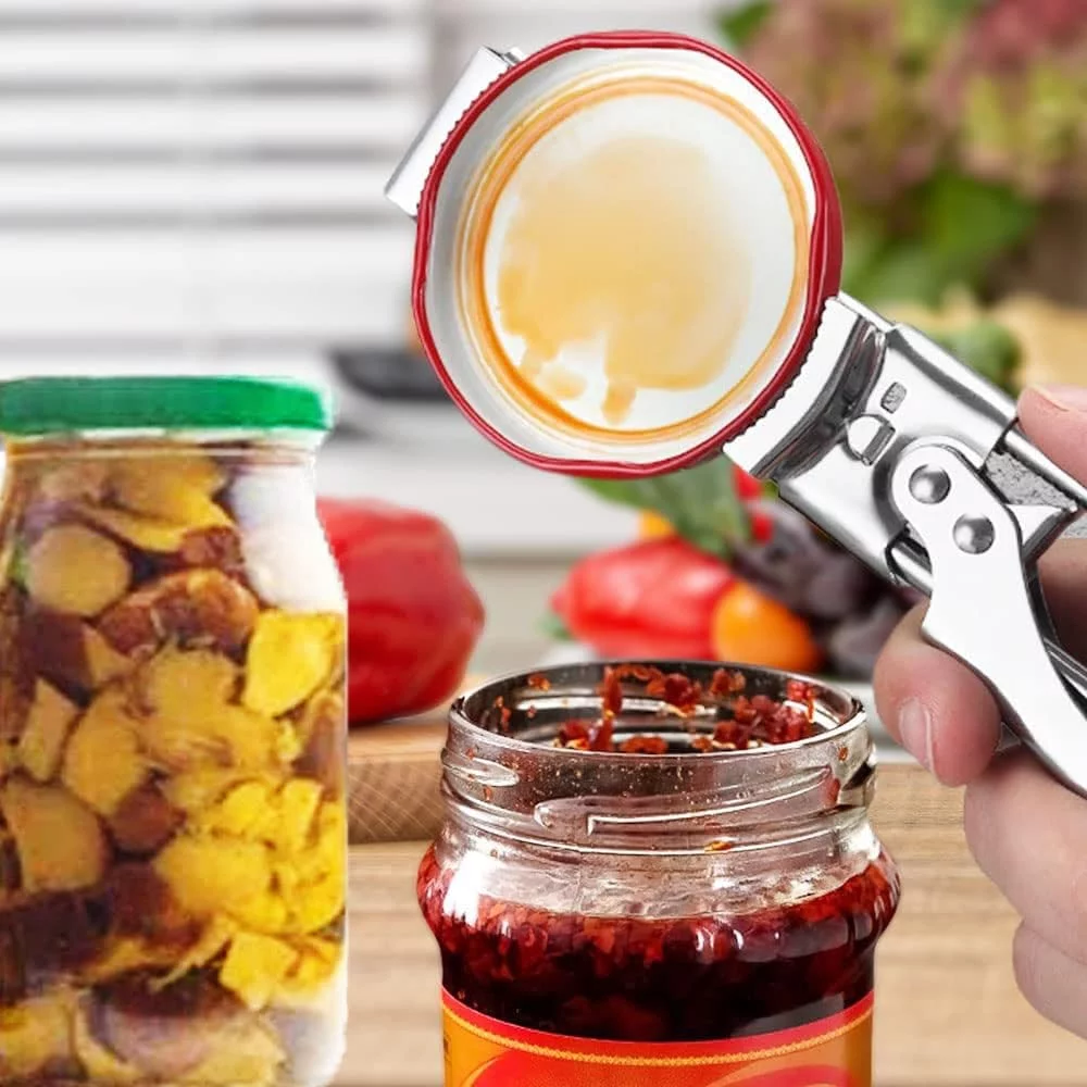 Hand Adjustable Lid Opener,2pc Jar Lid Opener,Stainless Steel Bottle Opener,Jar Opener For Weak Hands,Jar Opener For Seniors With Arthritis,large