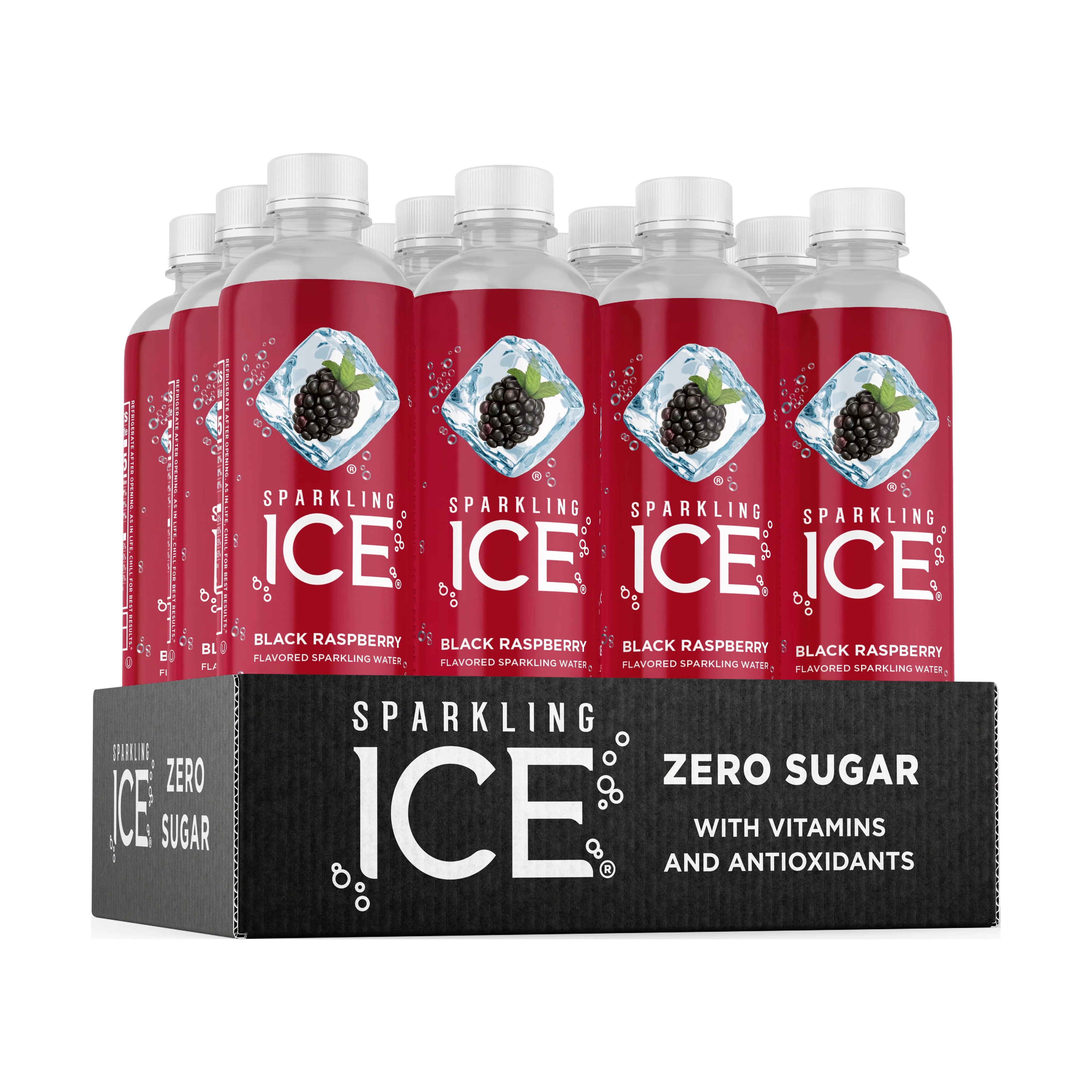 Sparkling Ice® Naturally Flavored Sparkling Water, Black Raspberry 17 Fl Oz, (Pack of 12)