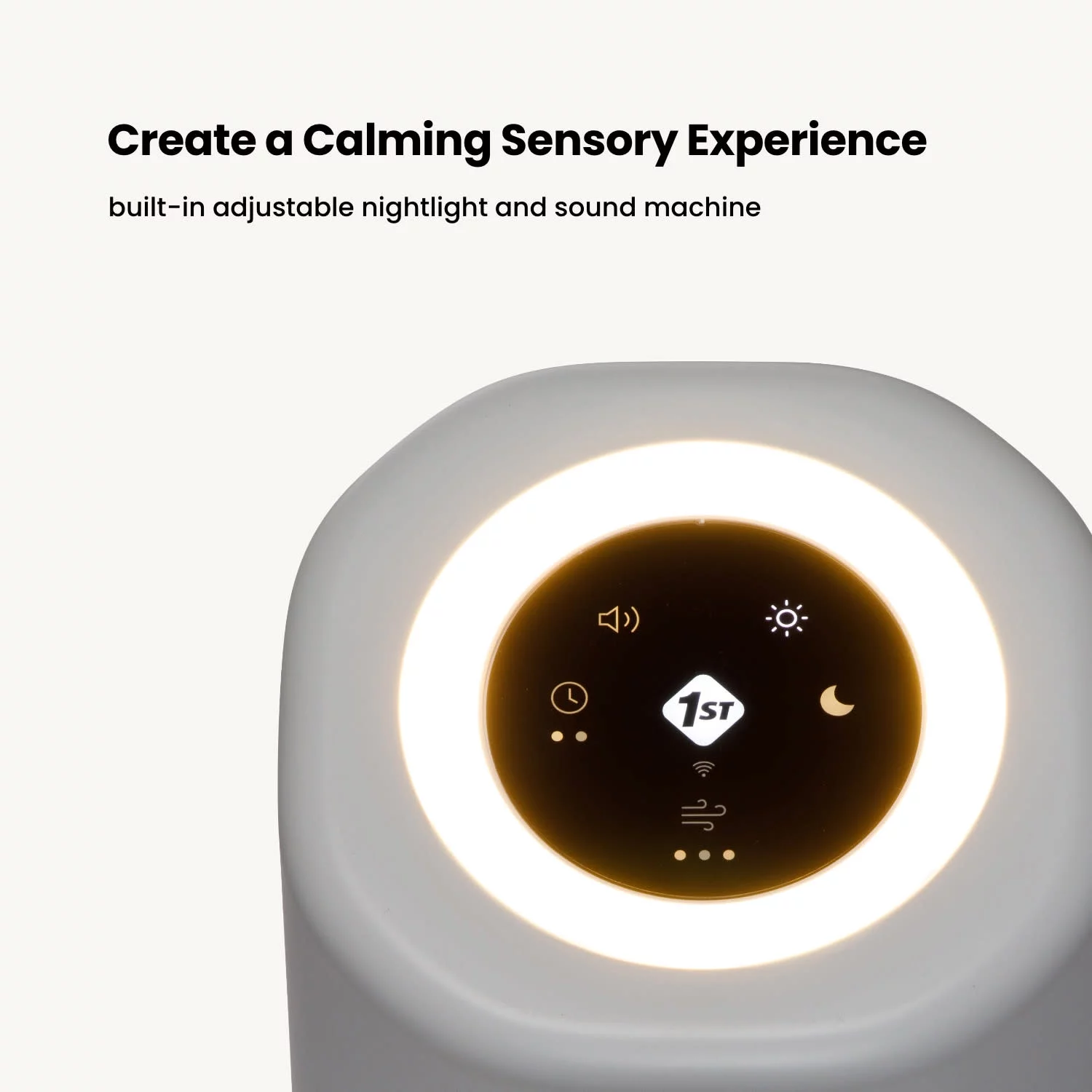 Safety 1st Smart Air Purifier, Natural with White