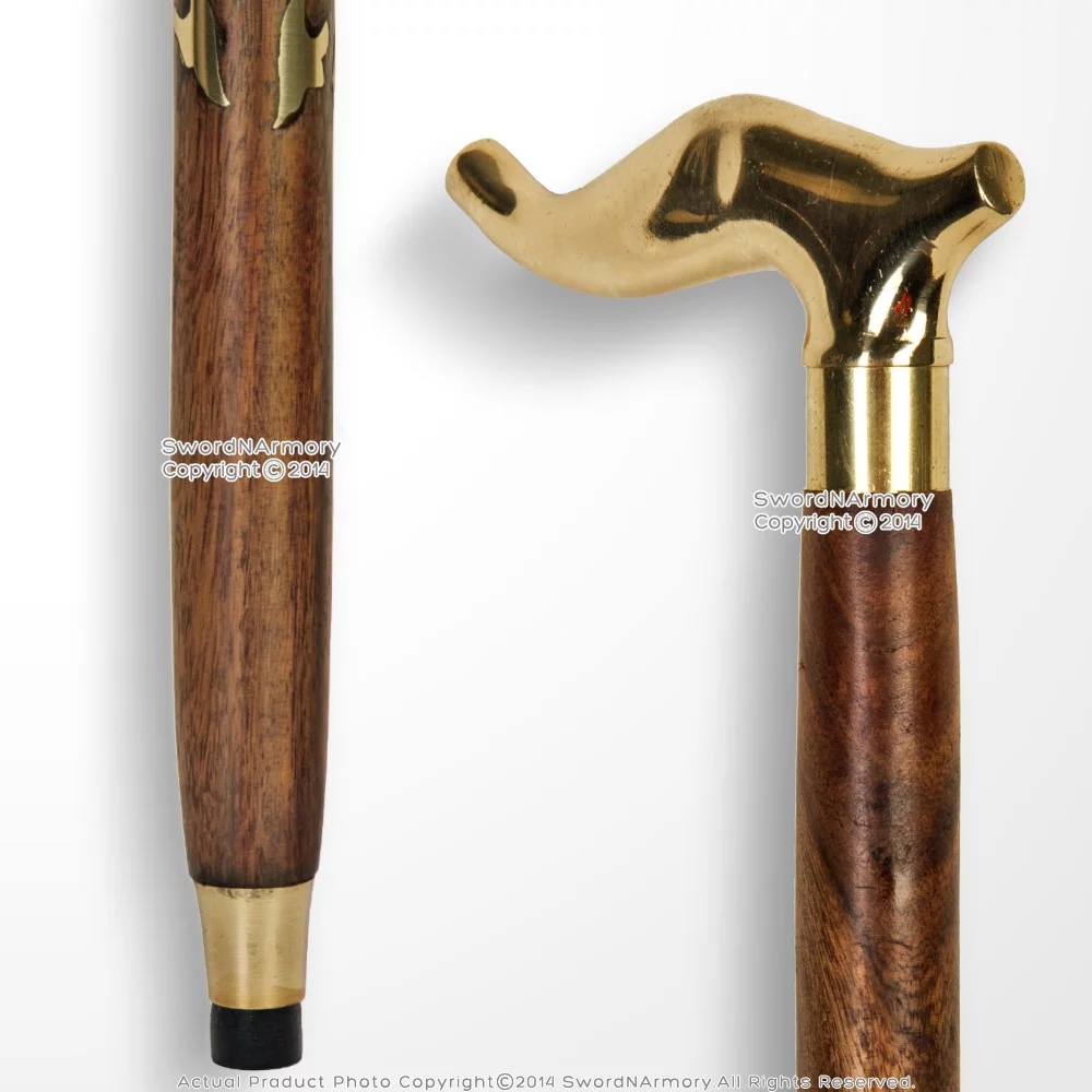 Handmade Art Deco Sheesham Wooden Walk Costume Cane