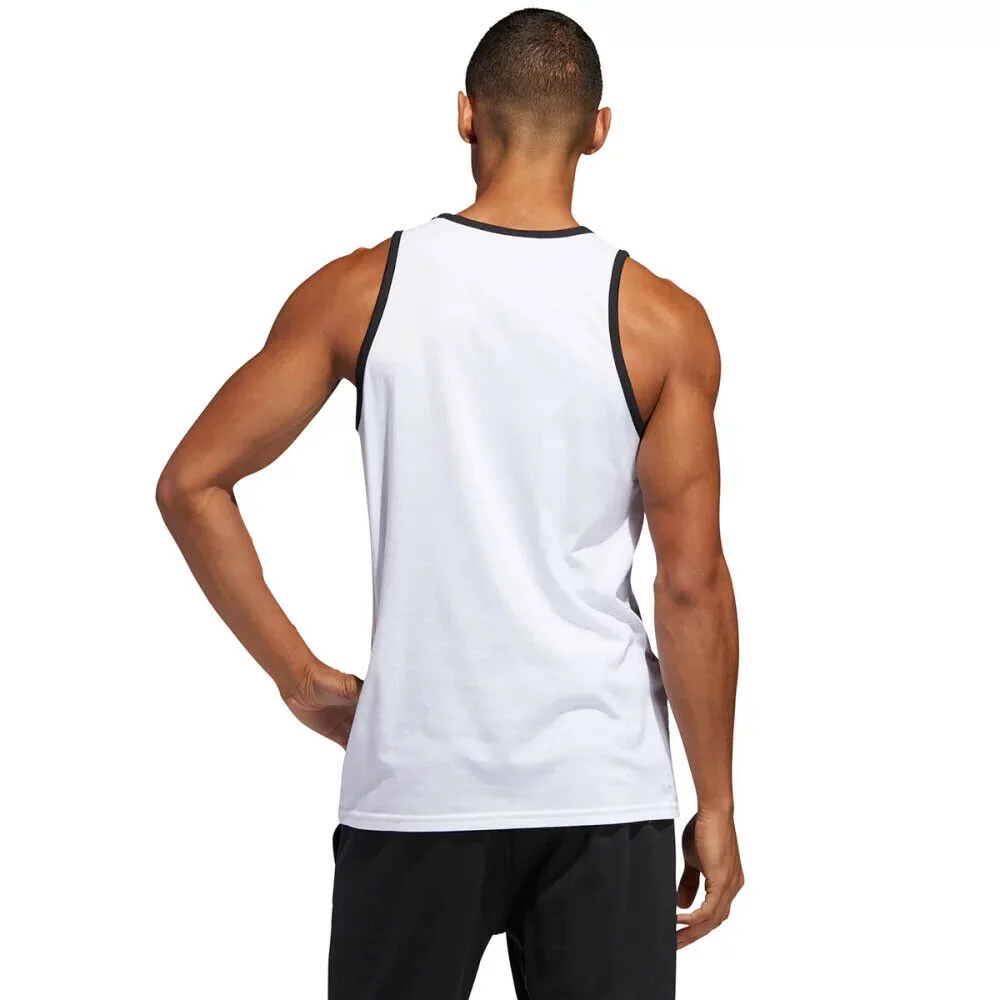 Adidas Men's BOS Badge of Sport Classic Tank Top DV2118 White/Black
