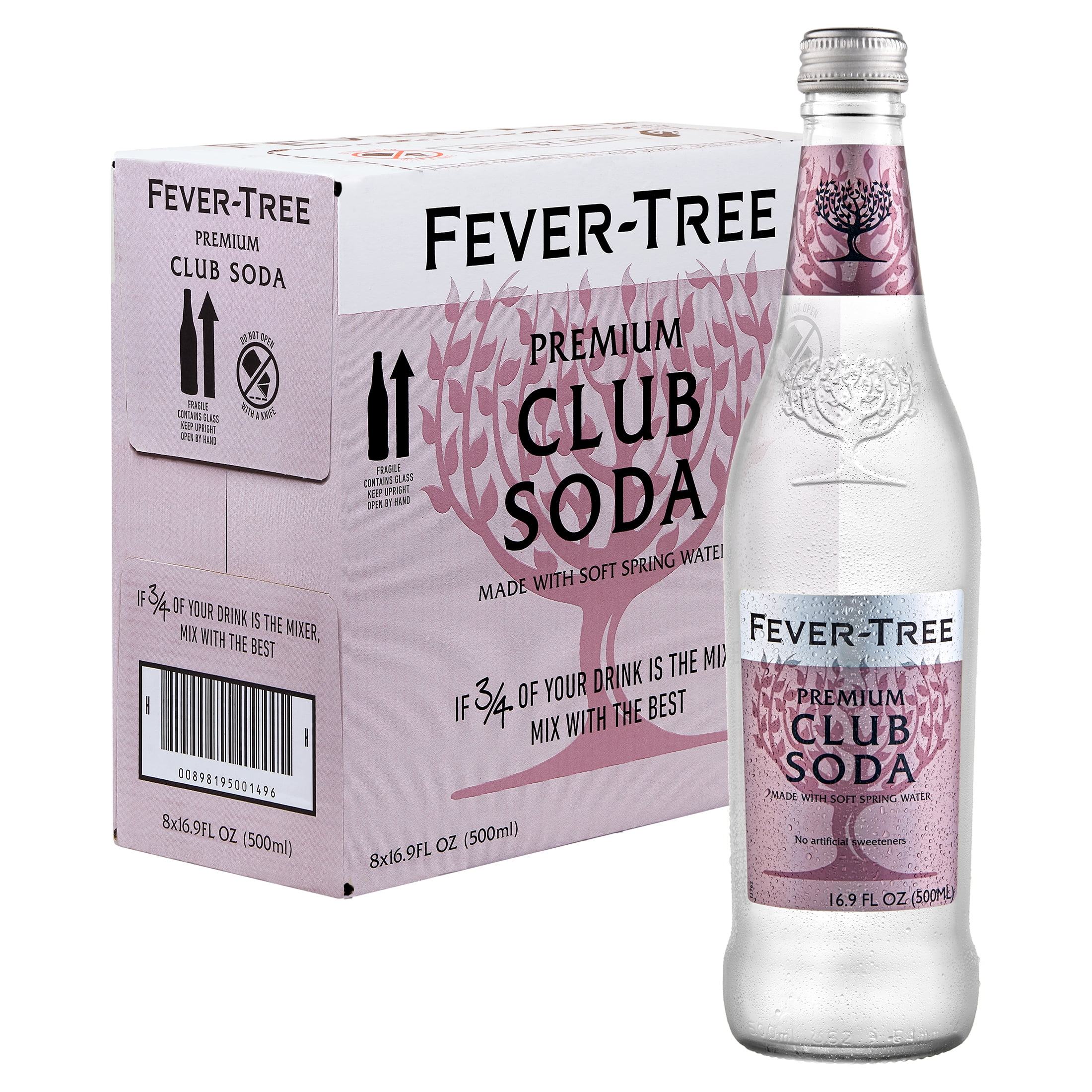 (8 Bottles) Fever-Tree Club Soda, 16.9 fl oz