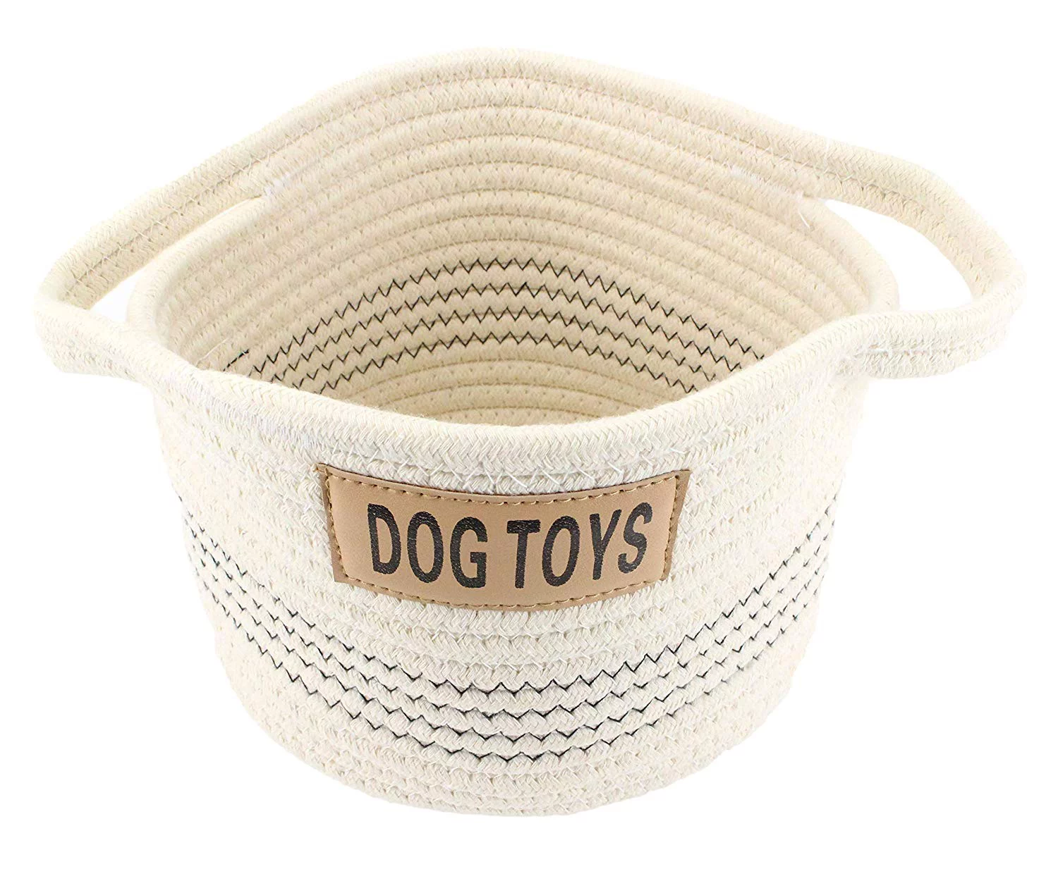 Midlee Dog Toy Rope Cotton Basket (Small)