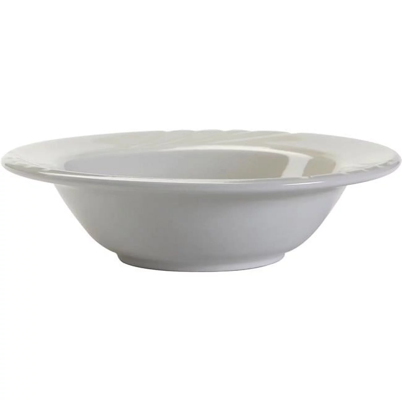 Sonoma 5.25 in. Embossed Fruit Dish - Porcelain White - 3 Dozen