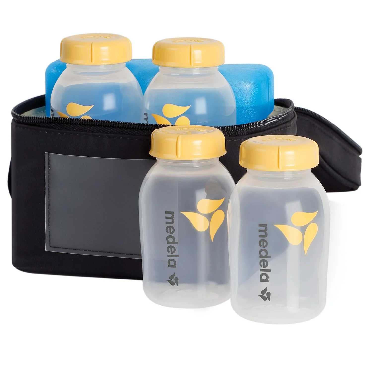 Medela Baby Bottle Cooler Bag, Black, 67068, 10 Piece Set