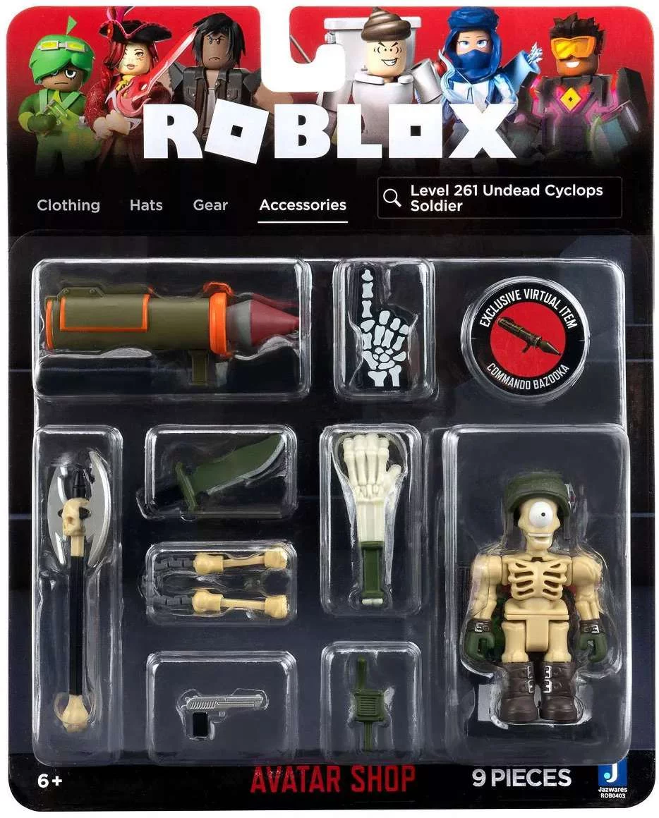 Roblox Avatar Shop Level 261 Undead Cyclops Soldier Action Figure