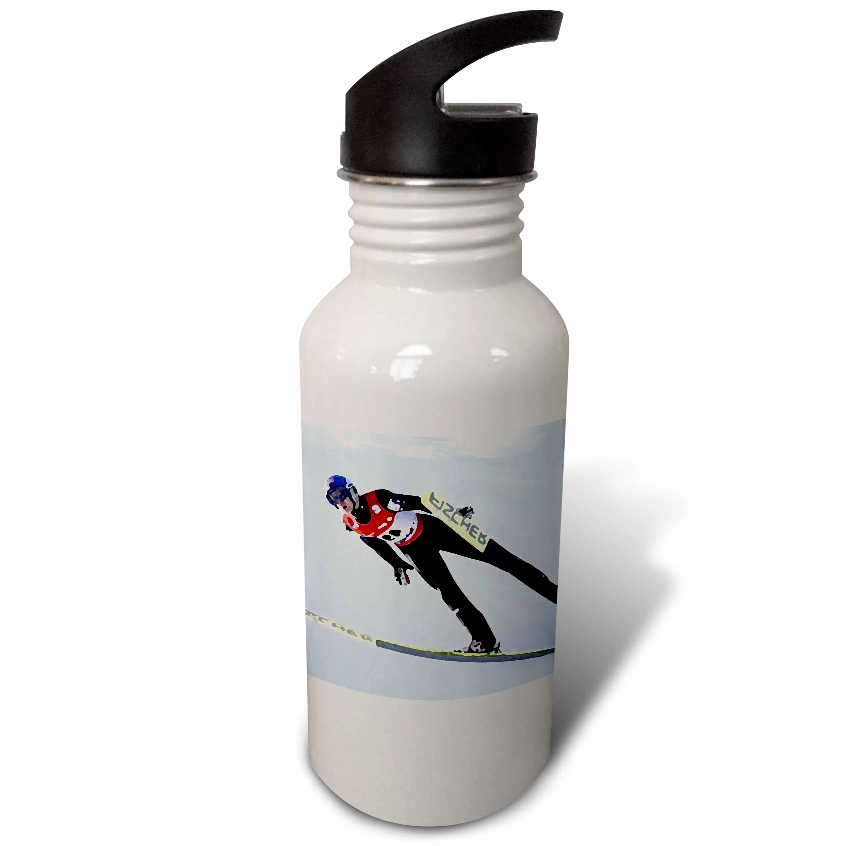 Ski Jumping 21 oz Sports Water Bottle wb-4936-1
