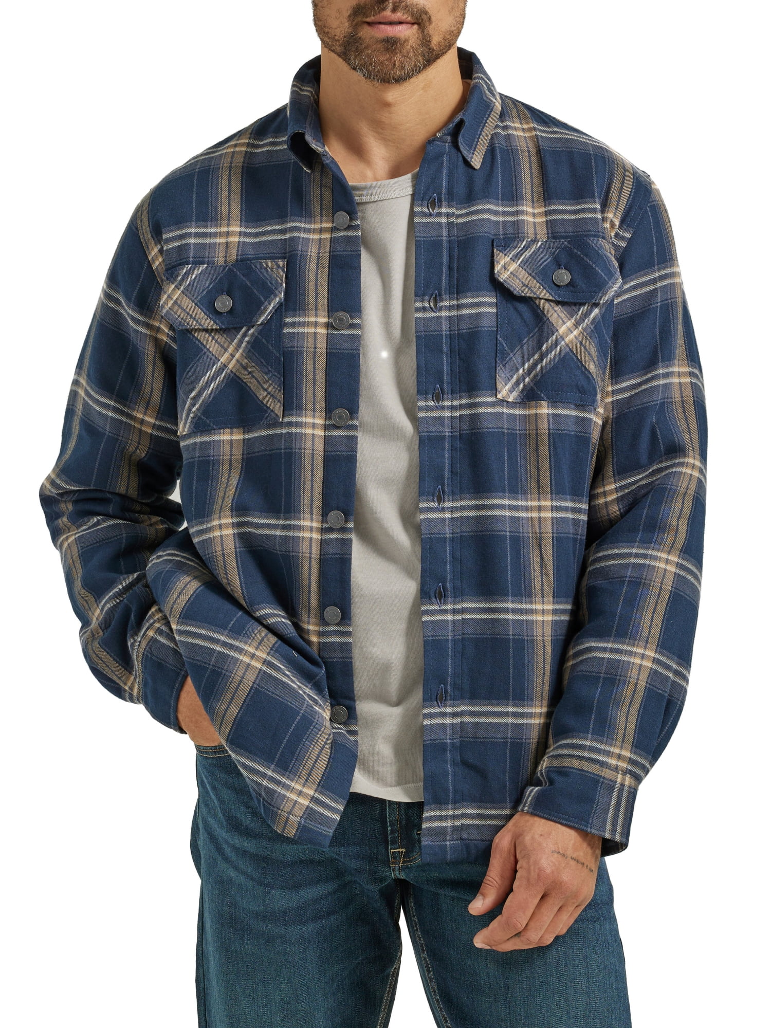 Wrangler Men's Long Sleeve Heavyweight Shirt