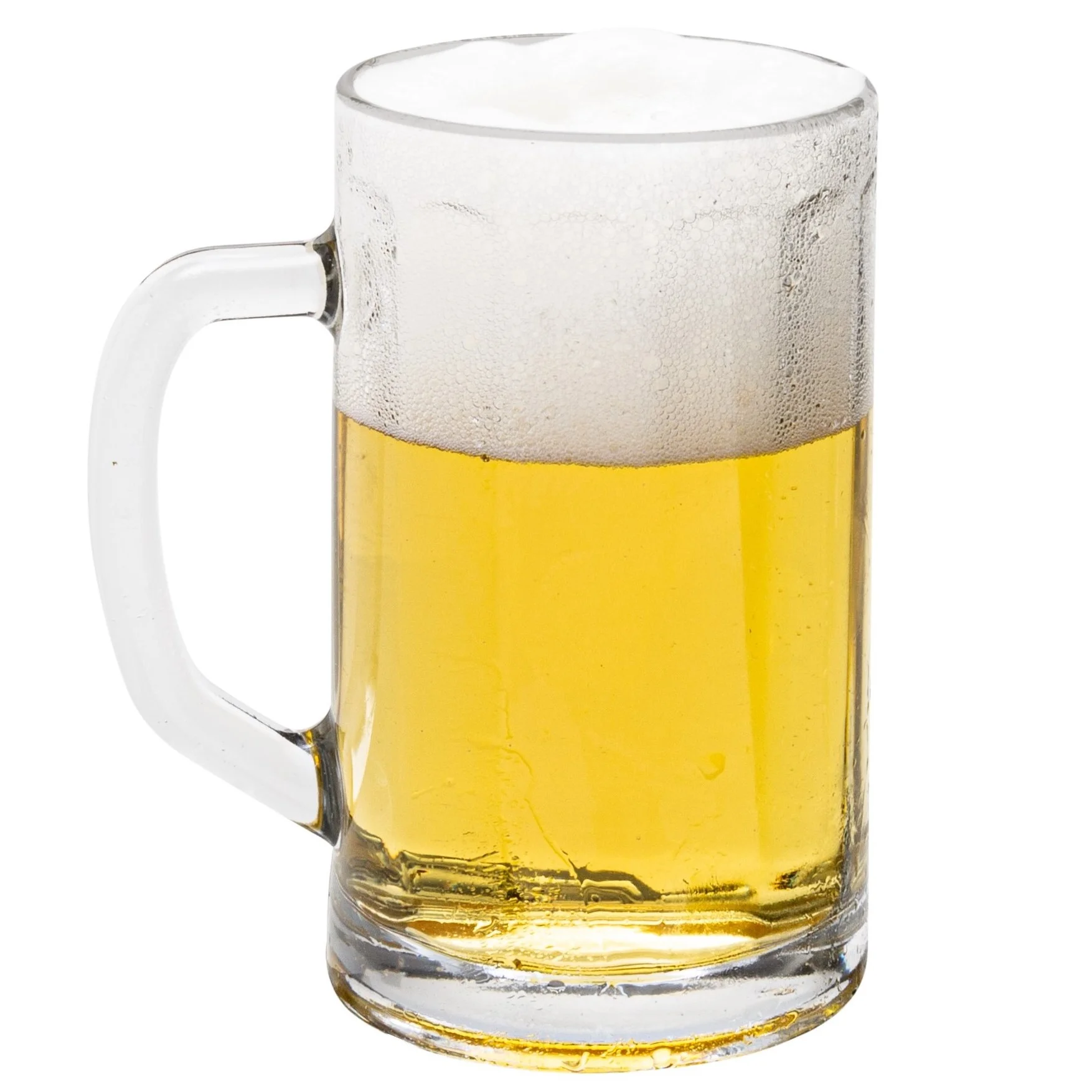 Vikko Beer Mug, Set of 12 Glass Beer Mugs, 13.5 Ounce, Dishwasher Safe Durable Drinking Glass for Craft Brews, Beer or Water