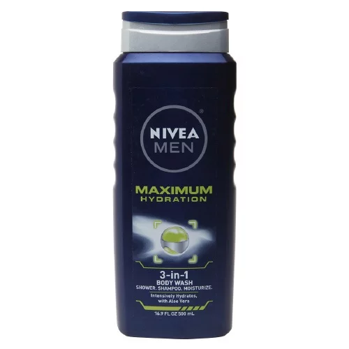 Nivea Men Maximum Hydration 3-In-1 Body Wash - 16.9 Oz, 2 Pack