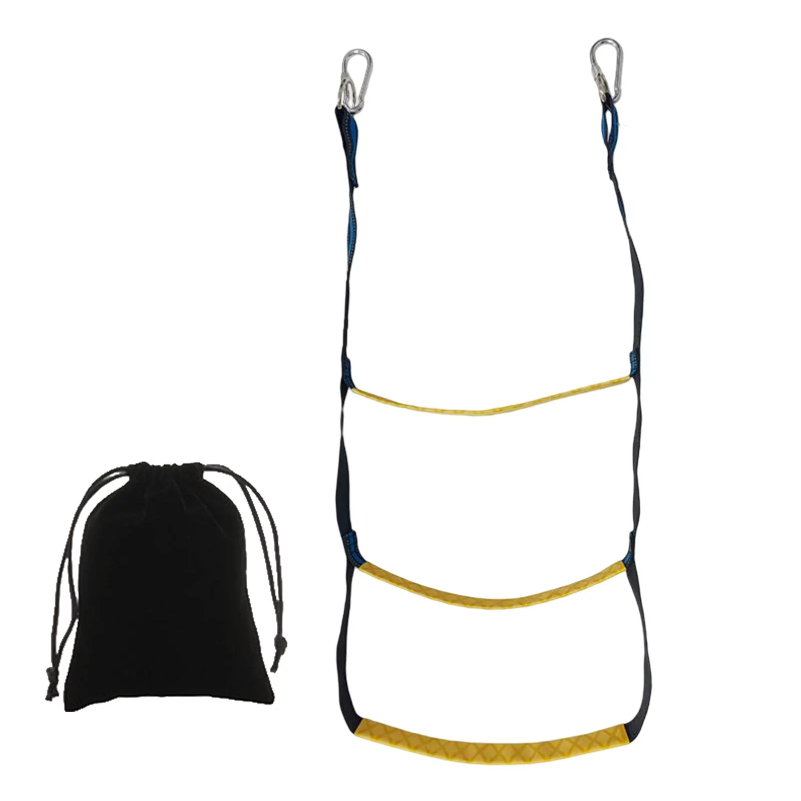 Boat Rope Ladder Climbing Rope 400lbs Strength Boarding Ladder Inflatable Boat Ladder Underwater Escalator for Kayak Yacht Inflatable Boat 3 Steps