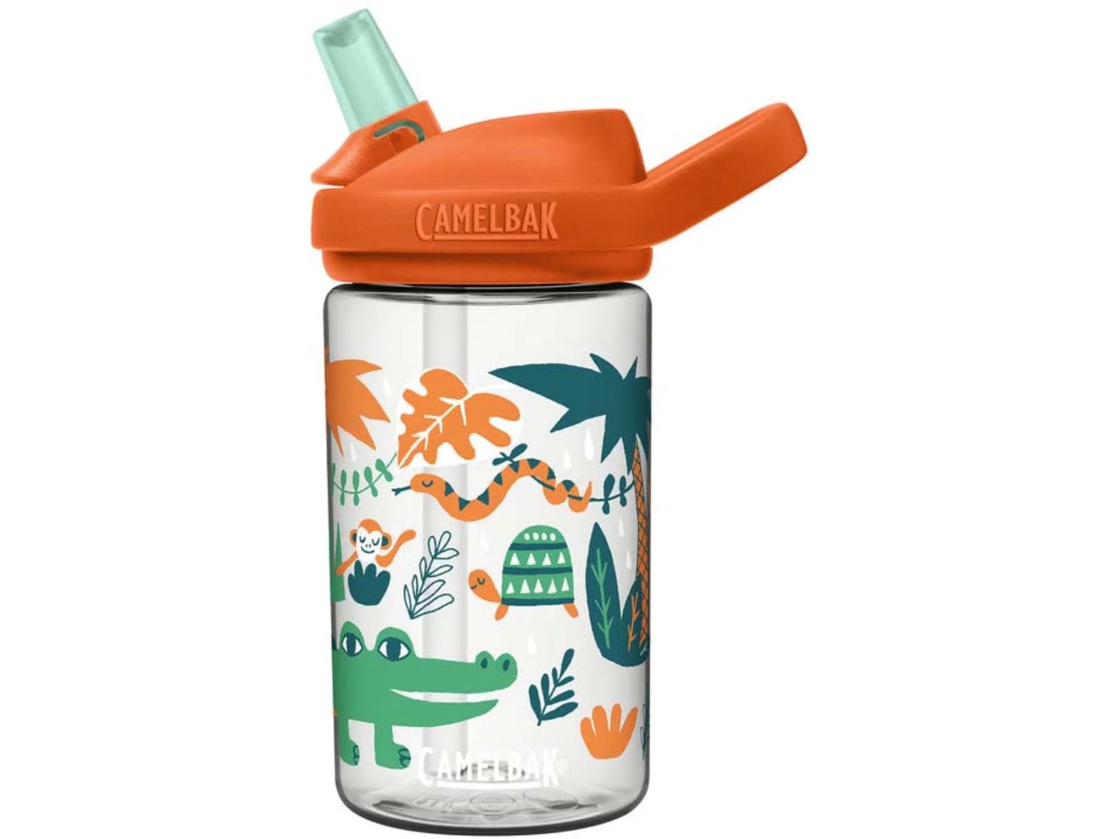 CamelBak Eddy+ Kids Water Bottle, 14oz, Jungle Animals