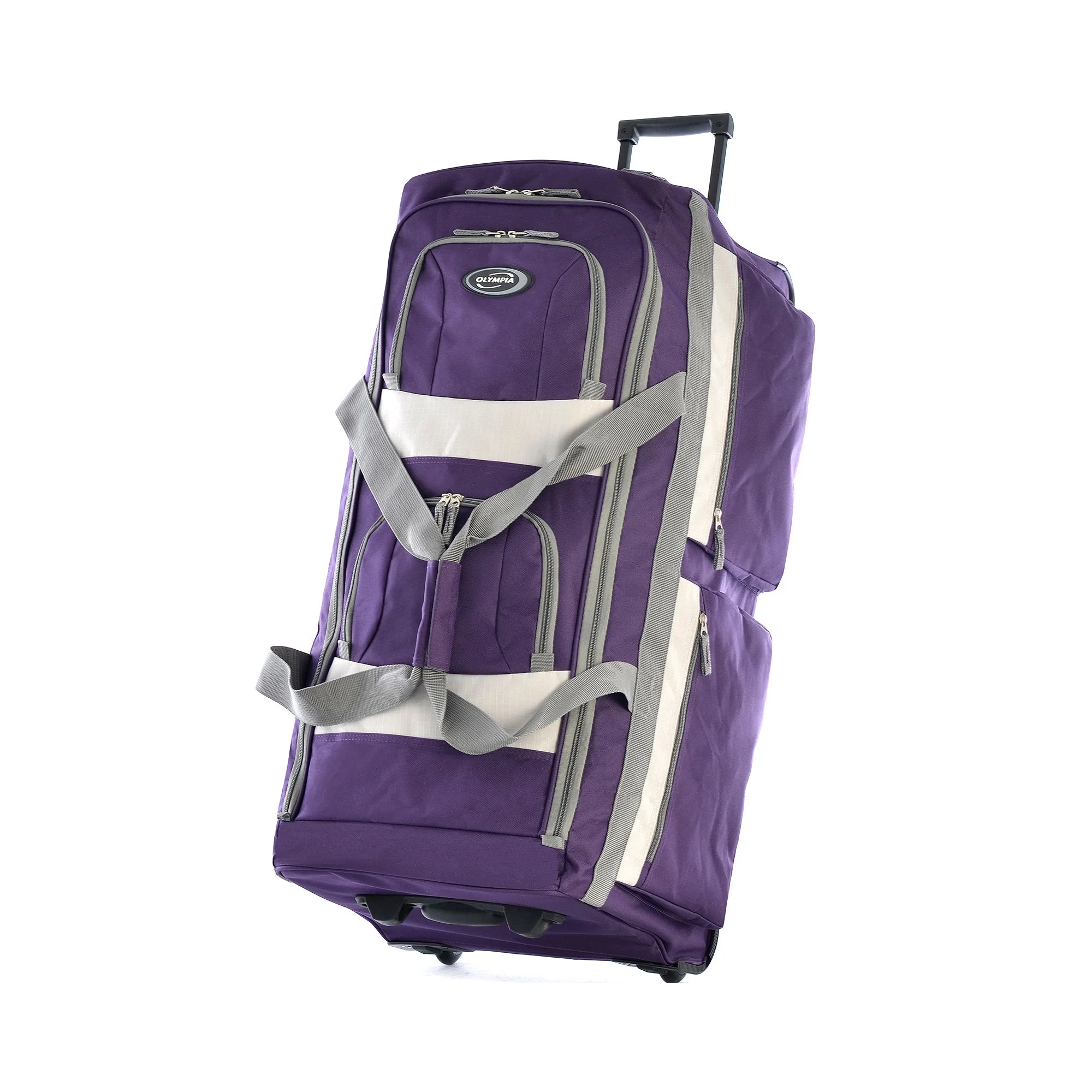 Olympia Travel/Luggage Case (Rolling Duffel) Travel Essential, Dark Lavender
