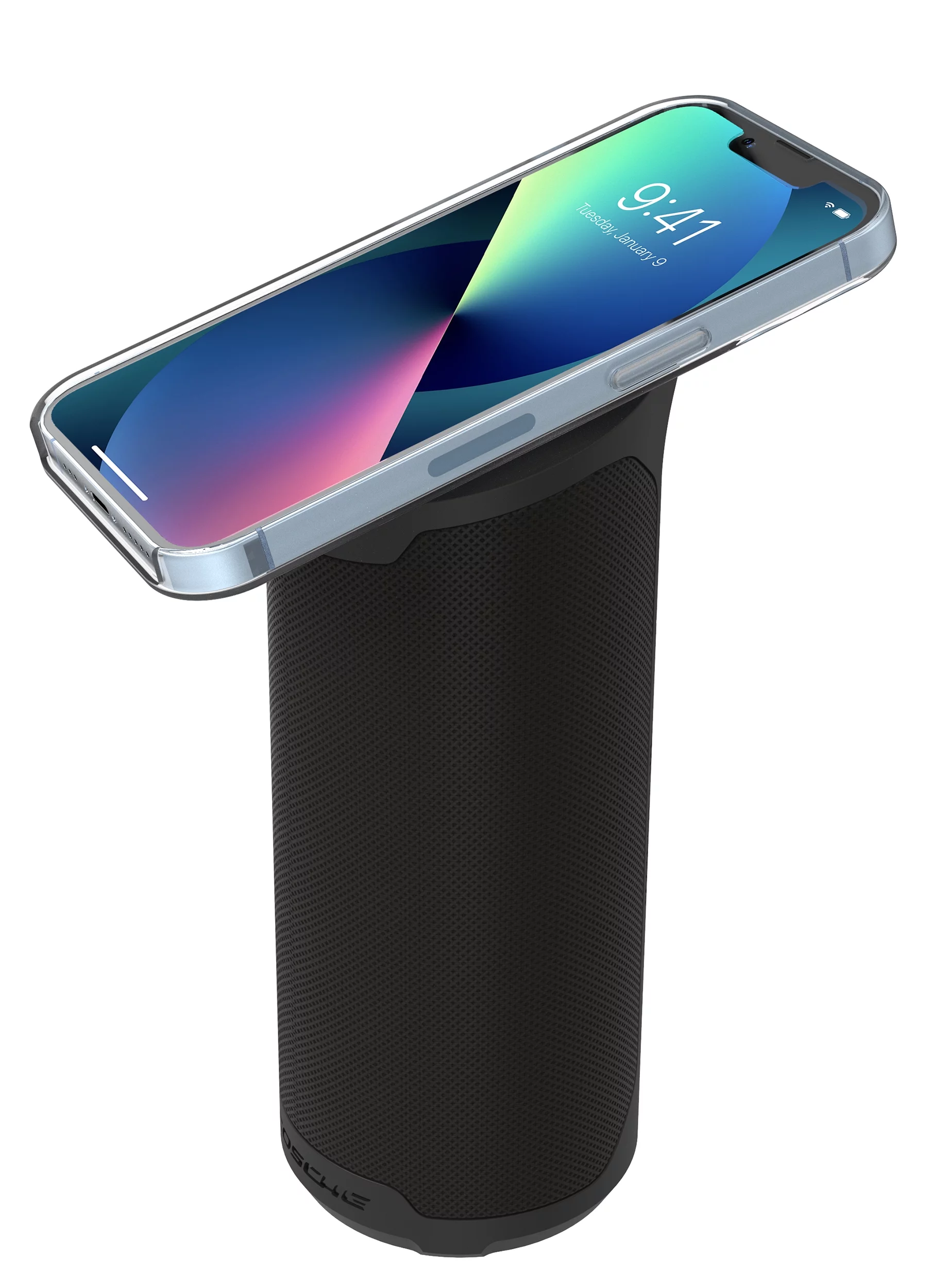 Scosche BTMSMSC1 BoomBottle Waterproof Wireless Bluetooth Speaker MagicMount Mobile Devices Black