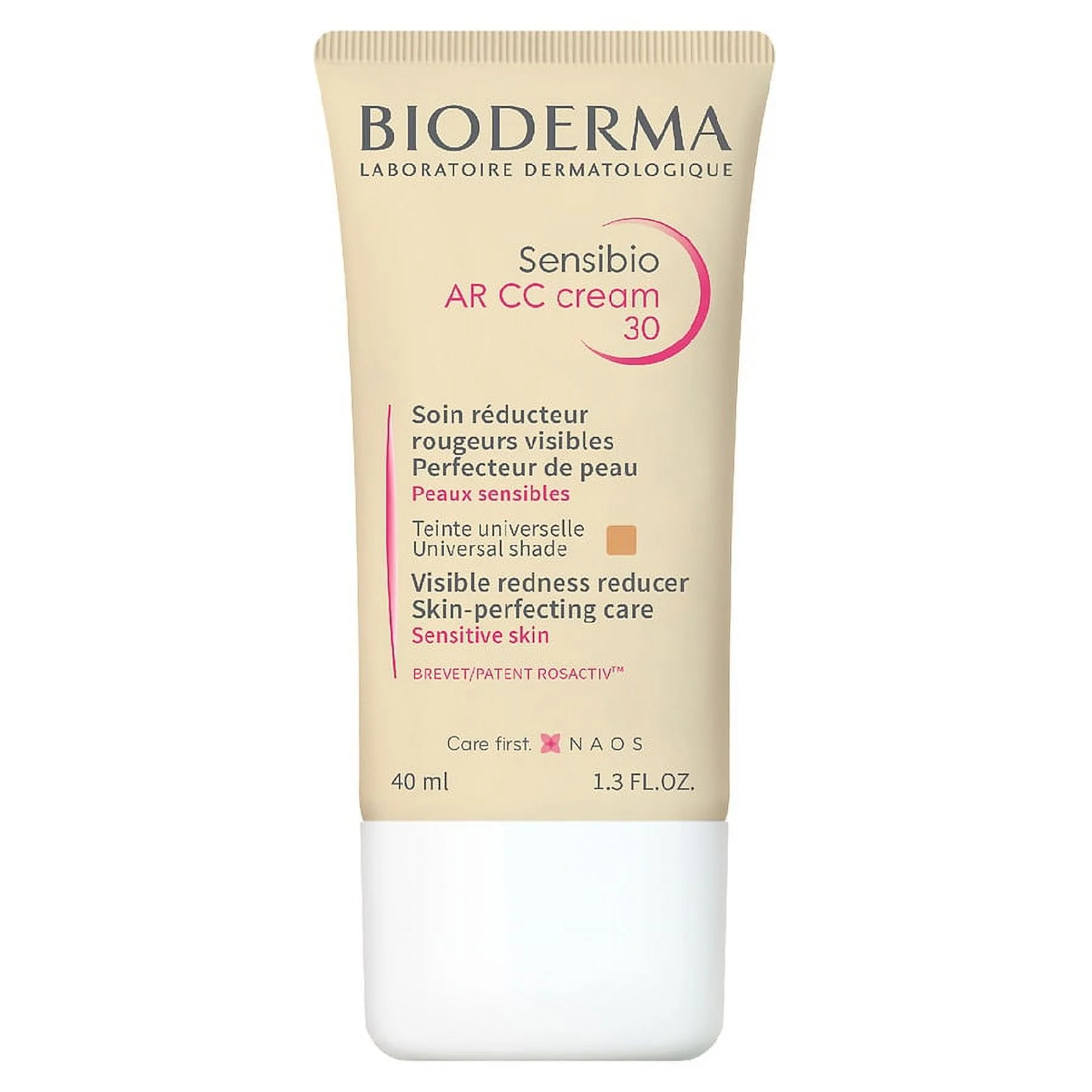 Bioderma Sensibio AR CC Cream 30 Visible Redness Reducer Universal Shade Sensitive Skin 1.3 oz