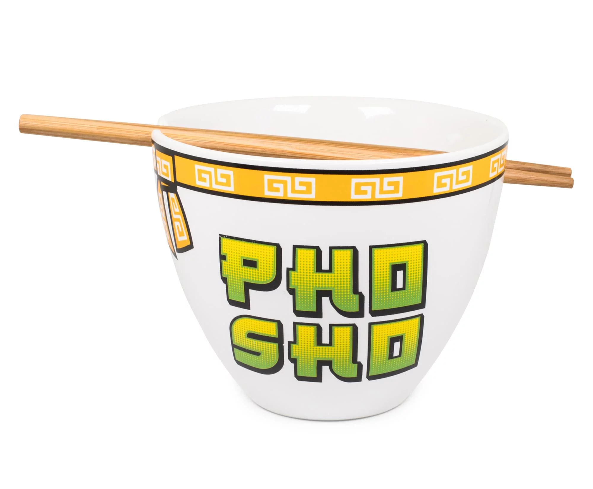 Bowl Bop Pho Sho Japanese Dinnerware Set | 16-Ounce Ramen Bowl, Chopsticks