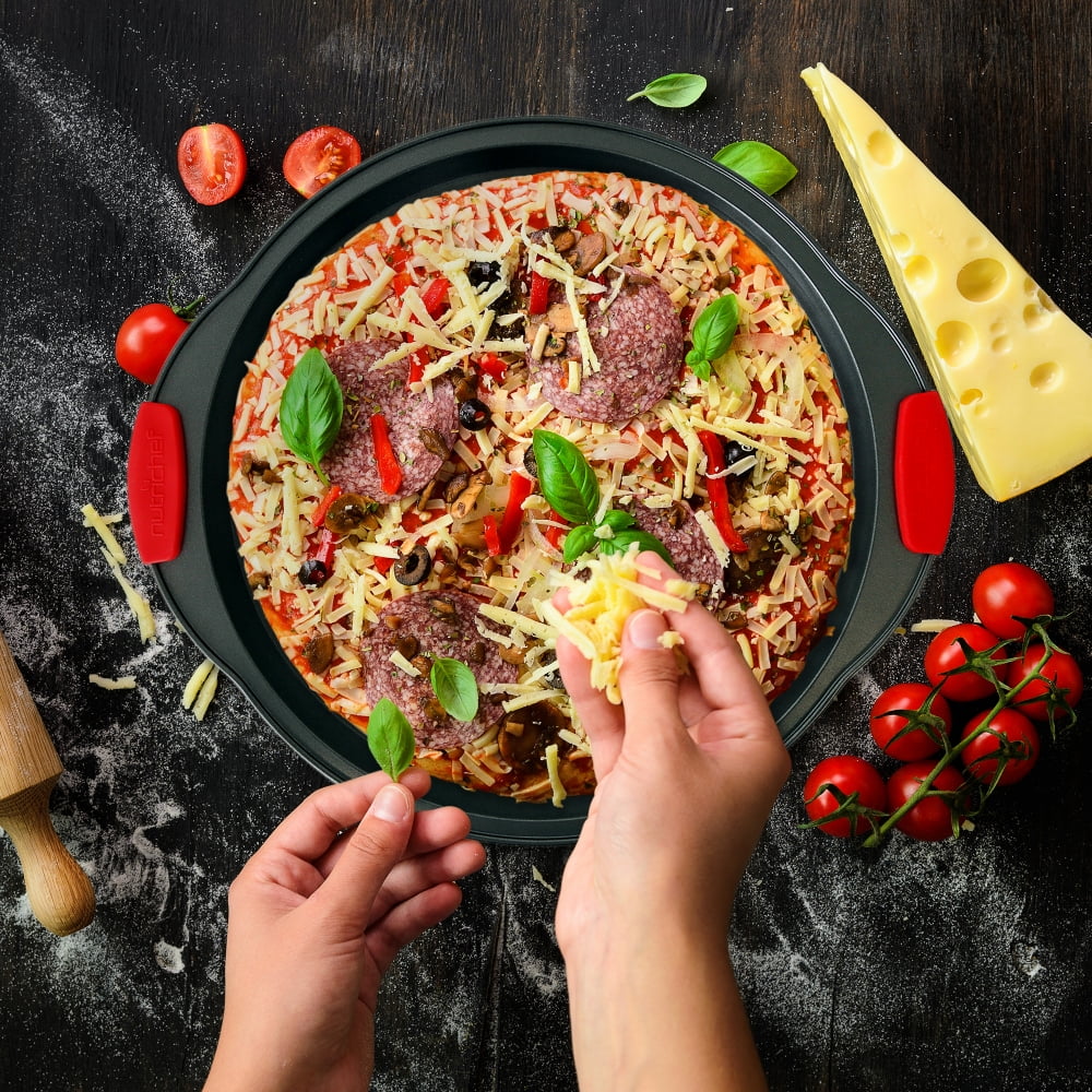 NutriChef Oven Carbon Steel 10 Piece Bakeware Set w/ Deluxe 3 Piece Pan Set