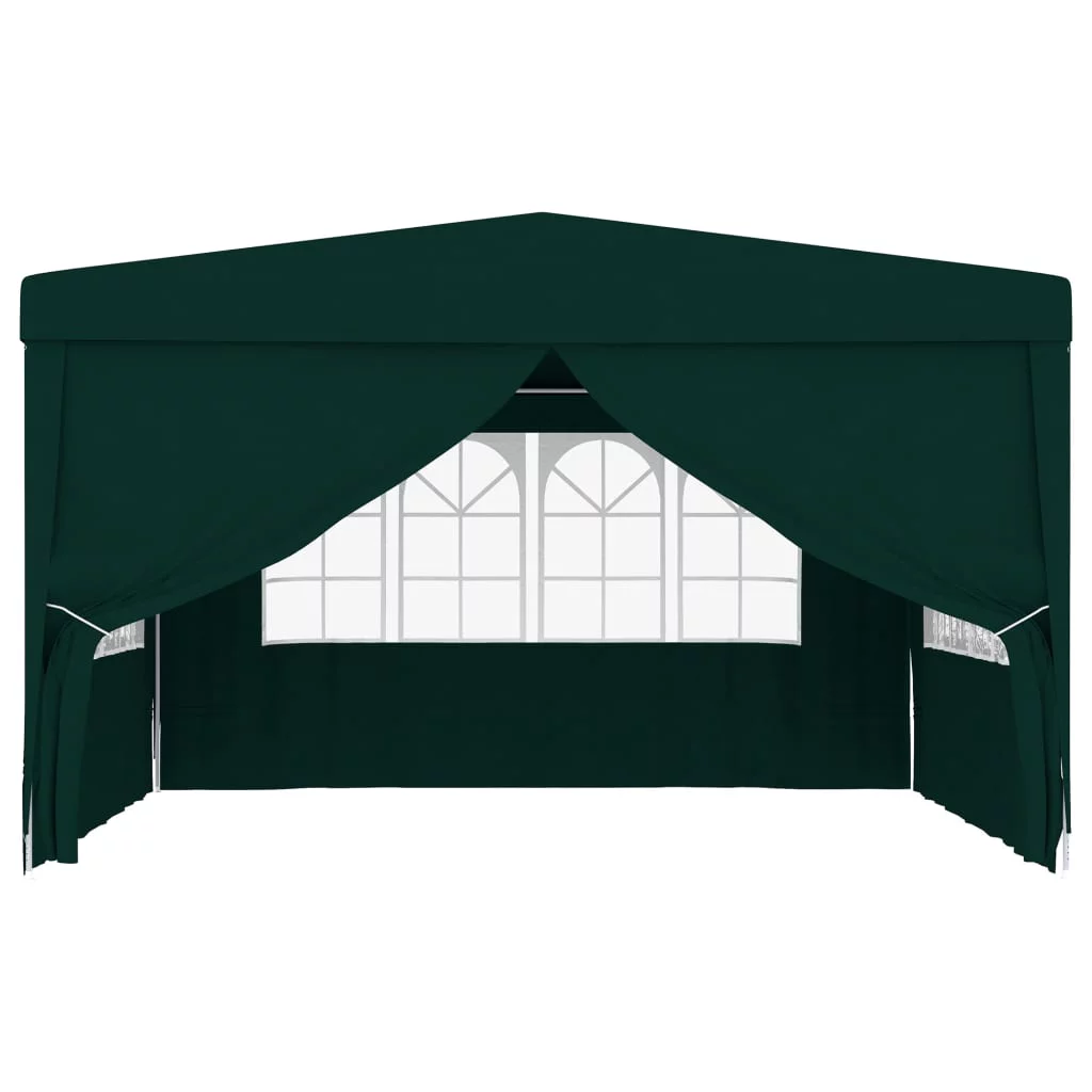 Buyweek Professional Party Tent with Side Walls 13.1'x13.1' Green 0.3 oz/ft虏