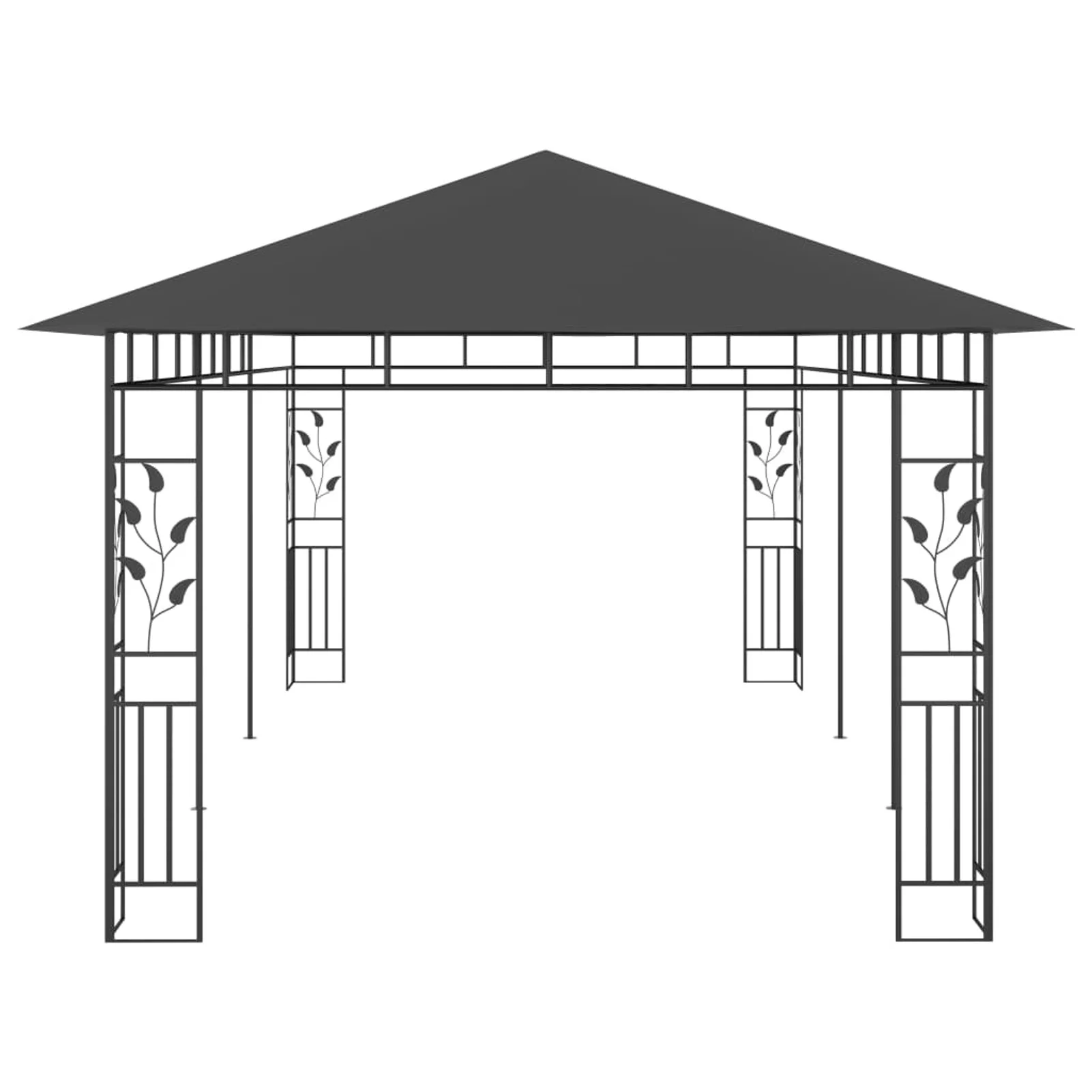 Gazebo with Mosquito Net 19.7'x9.8'x9' Anthracite