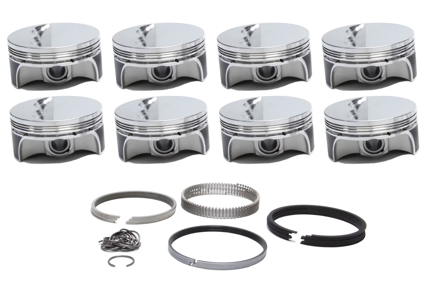 Sbc Flat Top Pro Series Piston & Ring Set 4.040