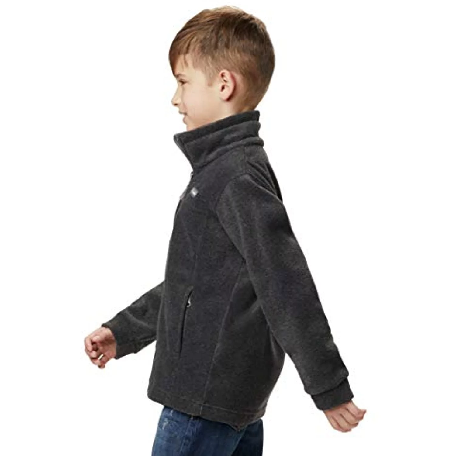 Columbia Youth Boys Steens Mt II Fleece, Charcoal Heather, X-Small