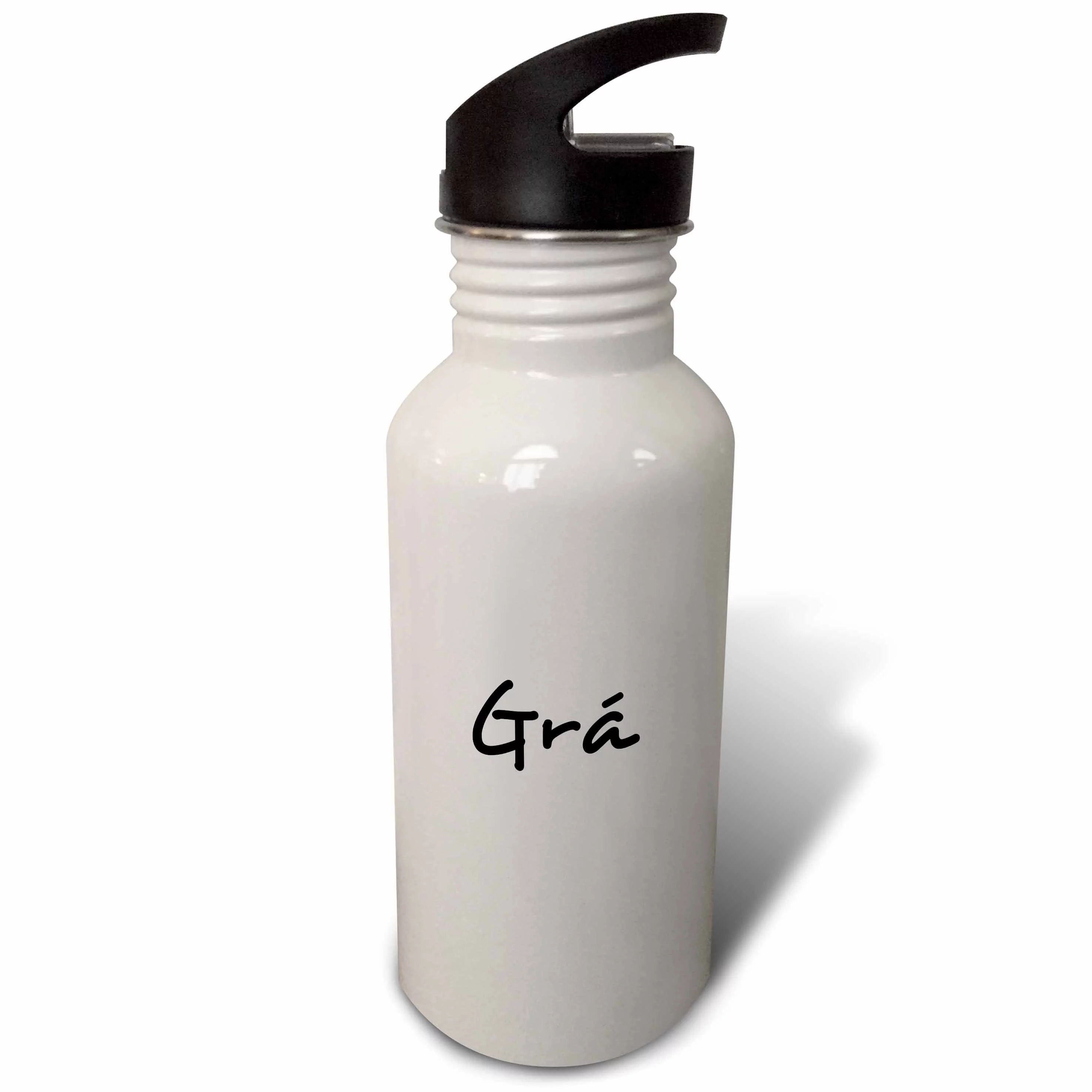Gra word for Love in Irish Gaelic, romantic world language black text 21 oz Sports Water Bottle wb-185036-1