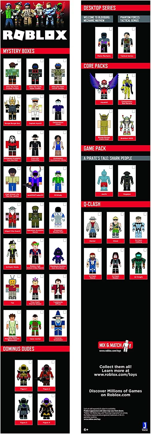 Roblox Series 7 Mystery 6-Pack (Black Cube)