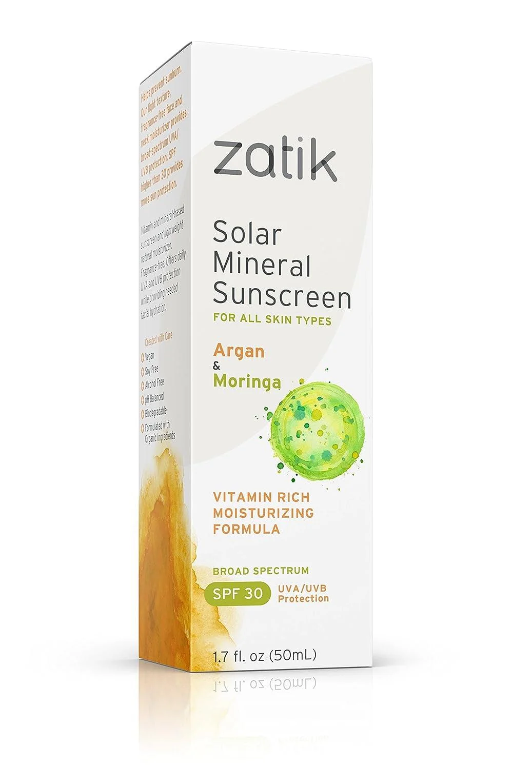 Zatik Solar Mineral Sunscreen SPF 30 - 1.7 fl oz Pack of 3