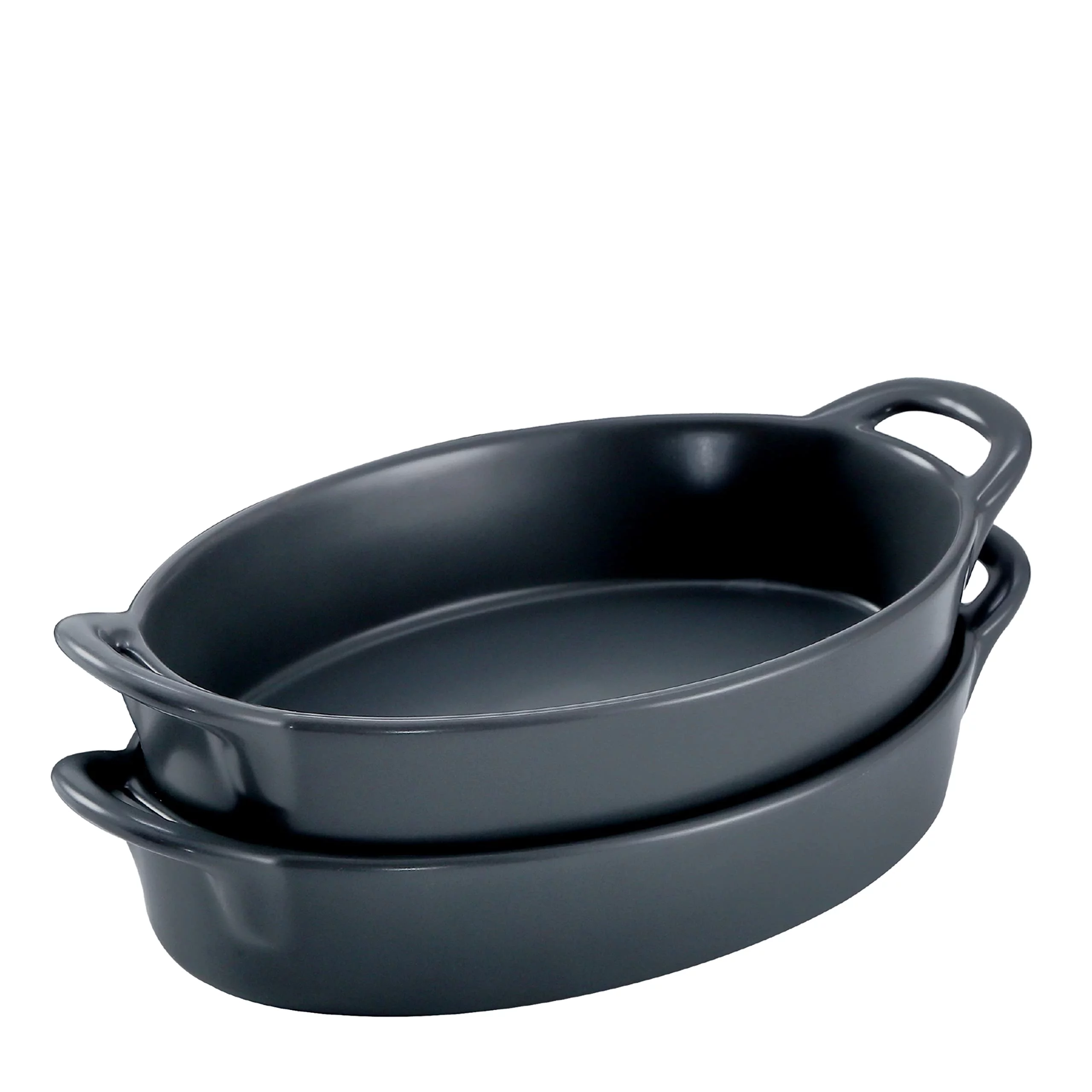 Bruntmor Set of 2 Oval Au Gratin 10x6 Baking Dishes Oven 30oz