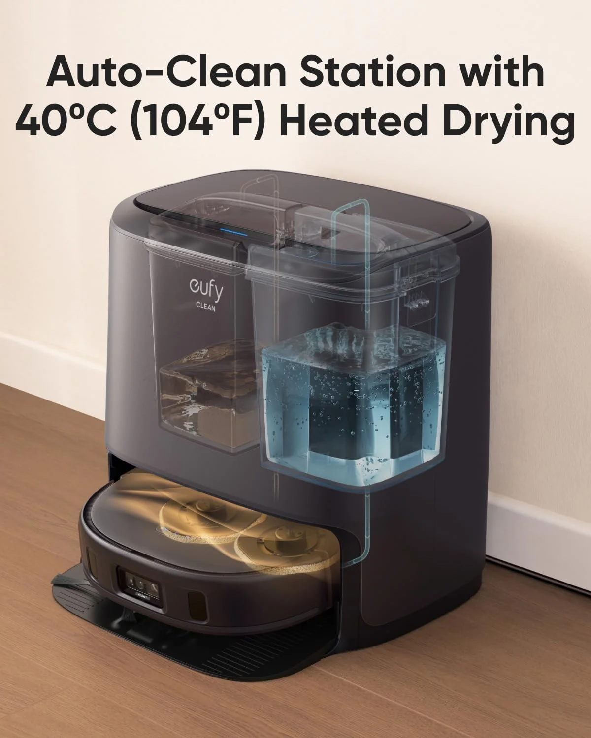 eufy Clean X9 Pro CleanerBot with MopMaster Adaptive Pressure Cleaning, 2 Rotating Mops, Carpet Detection with 12 mm Auto-Lifting Mops, Auto-Clean Station, 5,500 Pa Suction, and AI Obstacle Avoidance