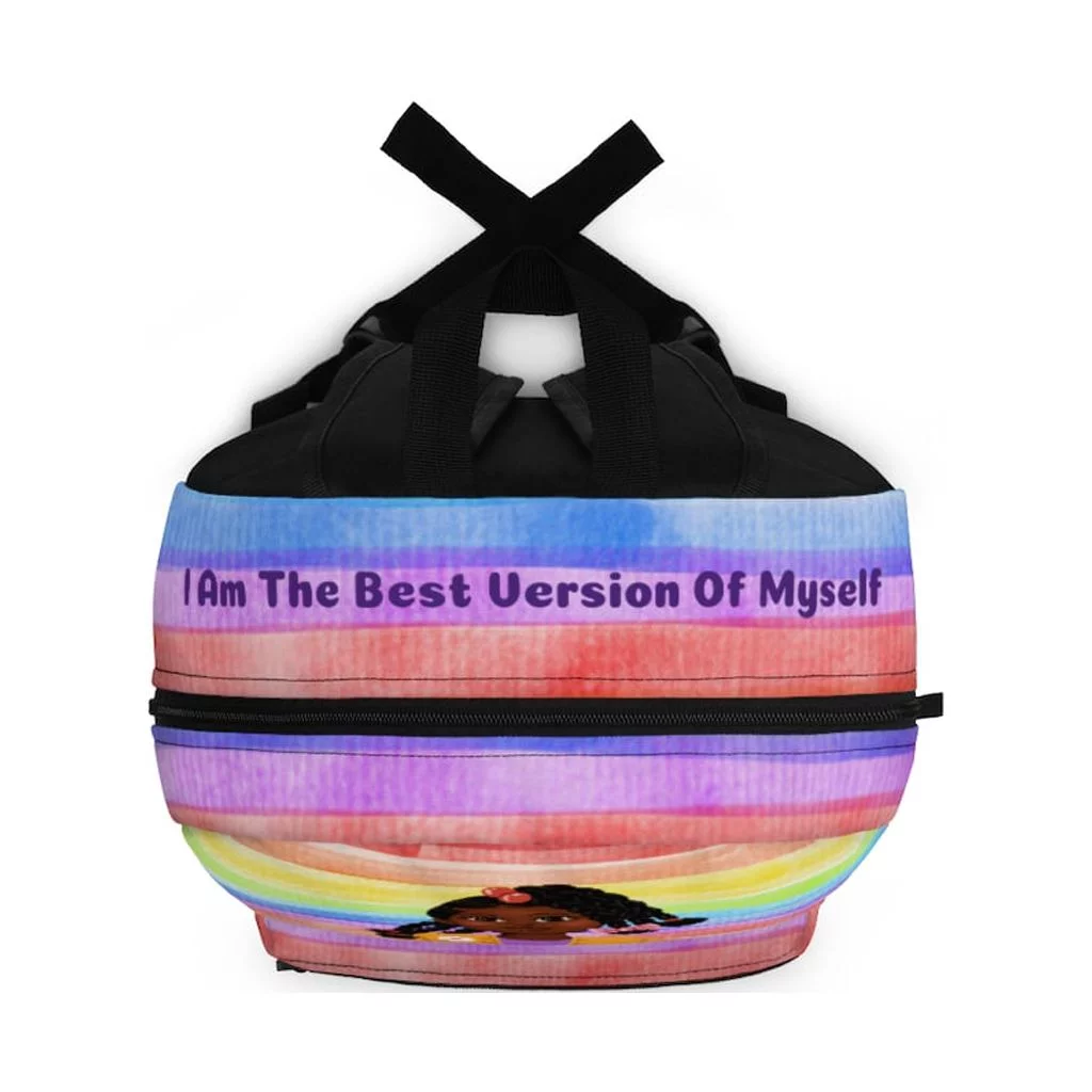 Mah Melanin African American Girl Future Leader Backpack with Water Bottle Holder