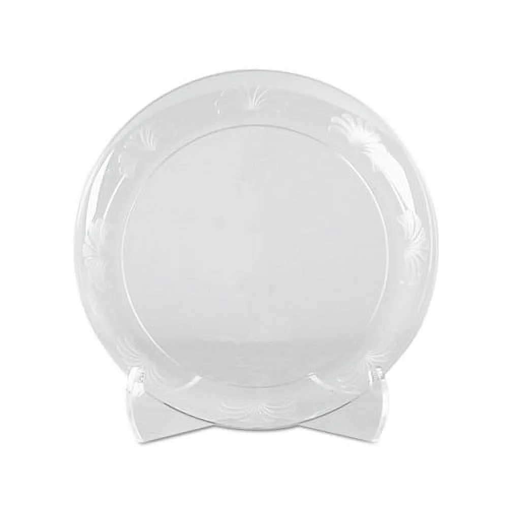 Designerware Plates Plastic, 6", Clear, 18/PK, 10 PK/CT