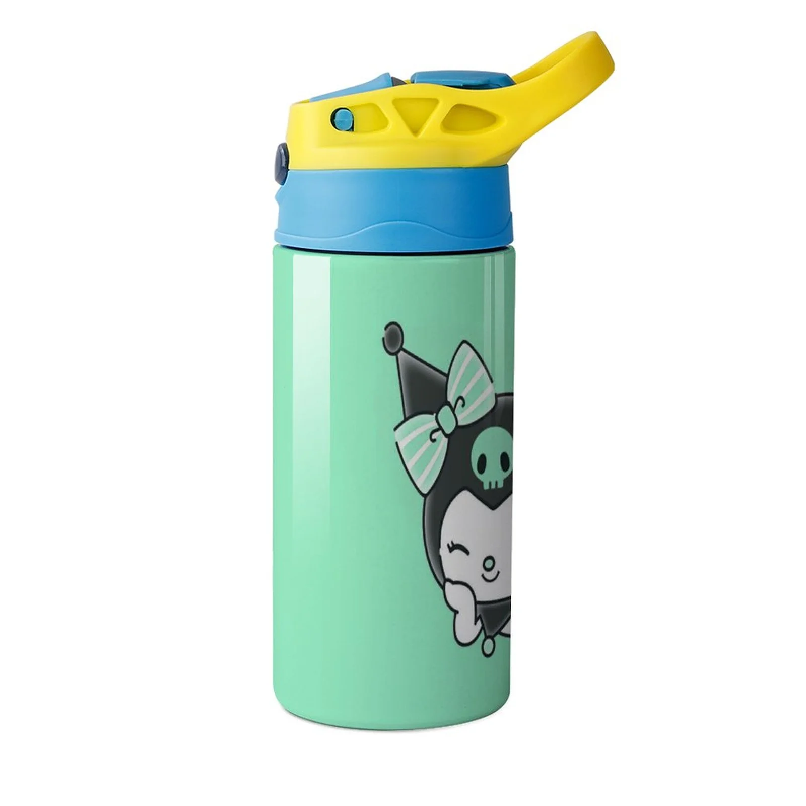 My Melody Kuromi Skull Children's Water Bottle Vacuum Insulated Stainless Steel Cup With Straw Toddler Thermoses