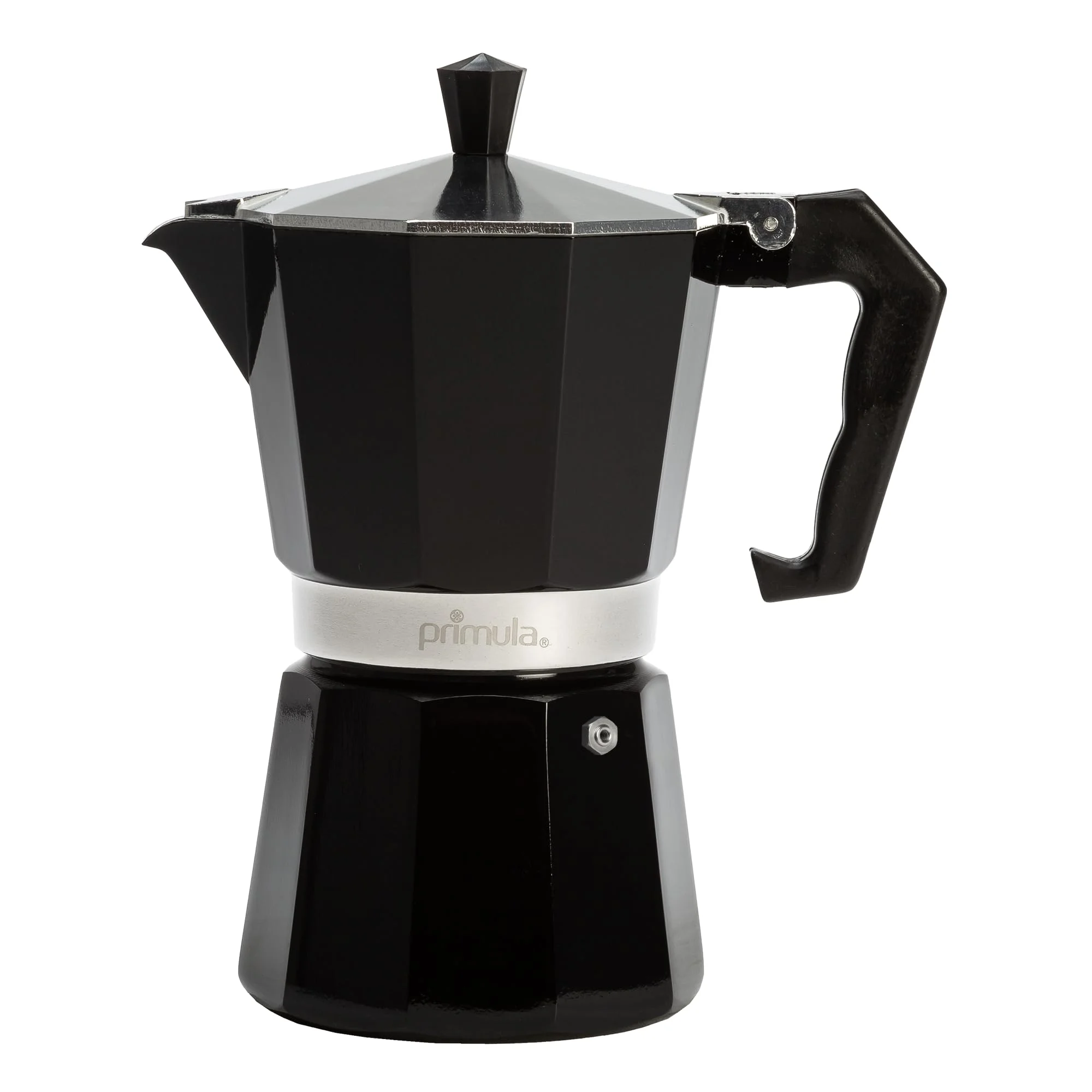 Primula Classic Stovetop Espresso and Coffee Maker, Moka Pot for Italian and Cuban Caf Brewing, Greca Coffee Maker, Cafeteras, 6 Espresso Cups, Black